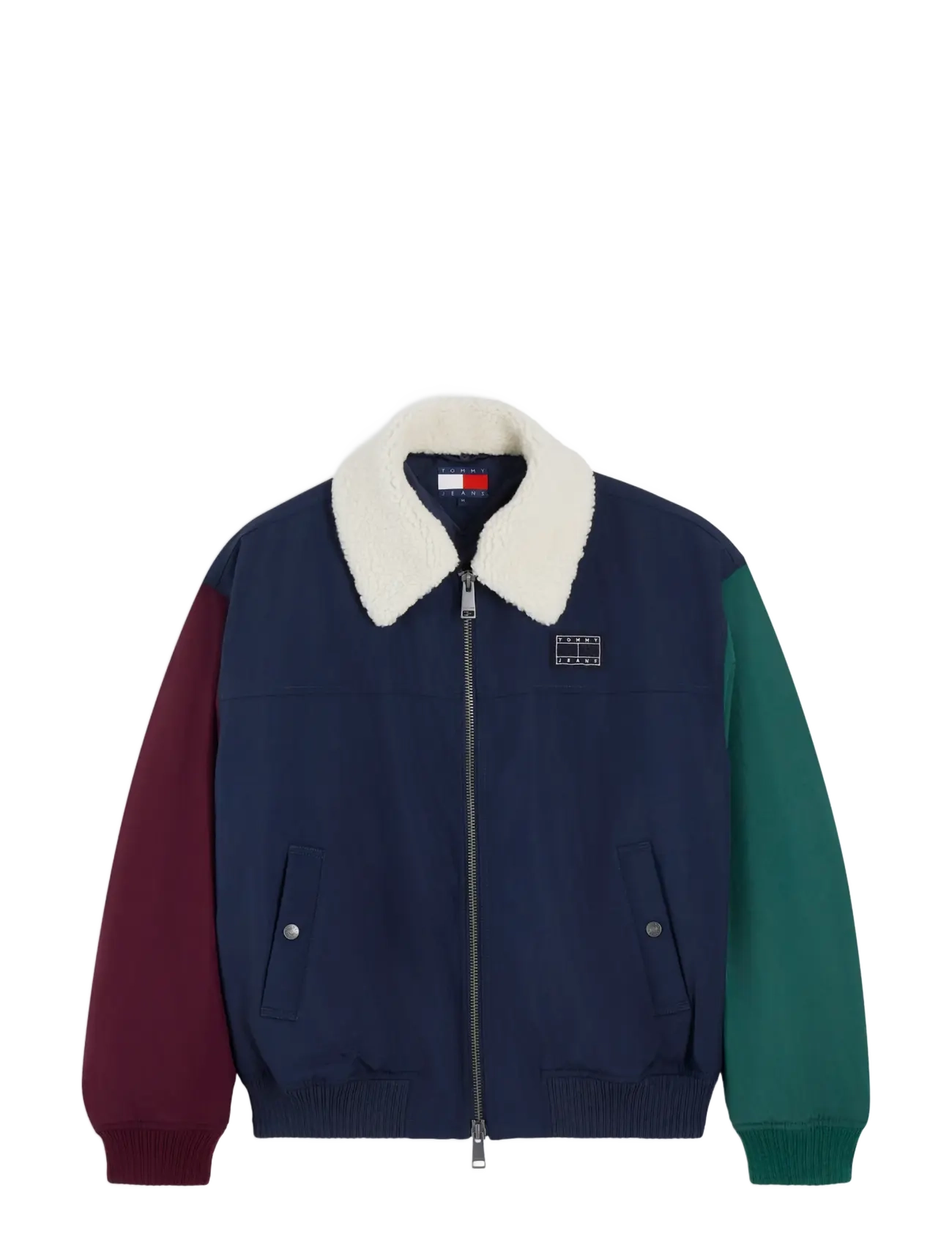 Tommy Jeans TJM FLAG AVIATOR JACKET - Tøj - DARK BLUE   MULTI / navy