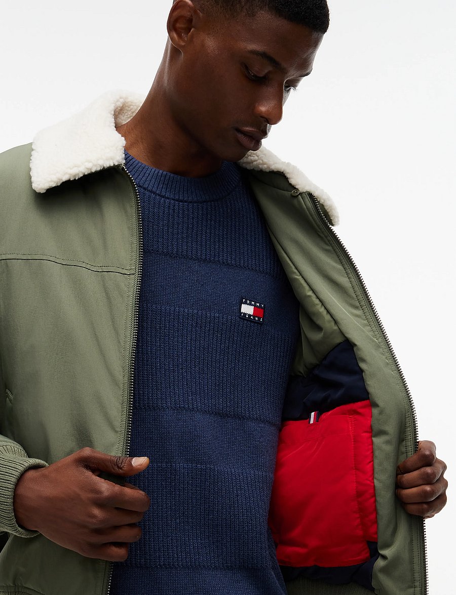 Tommy Jeans - TJM FLAG AVIATOR JACKET - herbstjacken - rocky mountain - 3