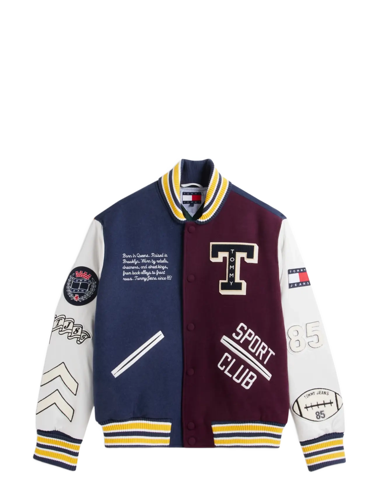Tommy Jeans - TJM LETTERMAN WOOL VARSITY JKT - collegejakker - dark blue   multi - 1