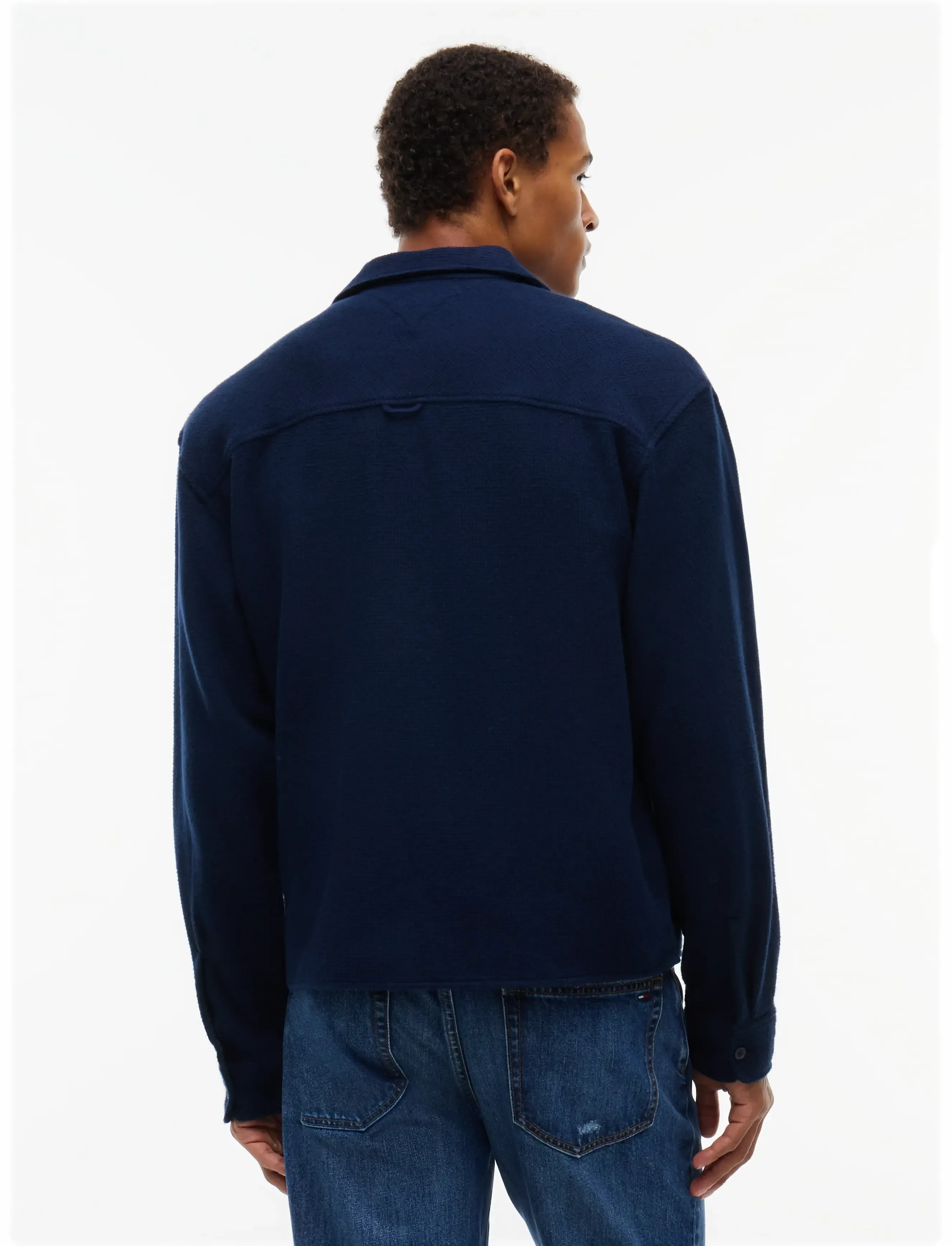Tommy Jeans - TJM BOXY BRUSHED WAFFLE SHIRT - flanell-hemden - dark blue - 2