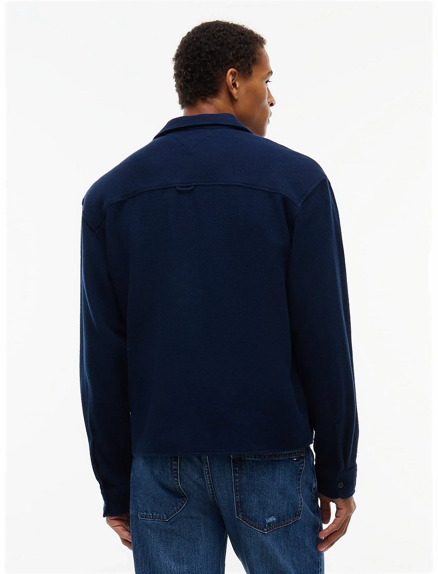 Tommy Jeans - TJM BOXY BRUSHED WAFFLE SHIRT - flanell-hemden - dark blue - 2