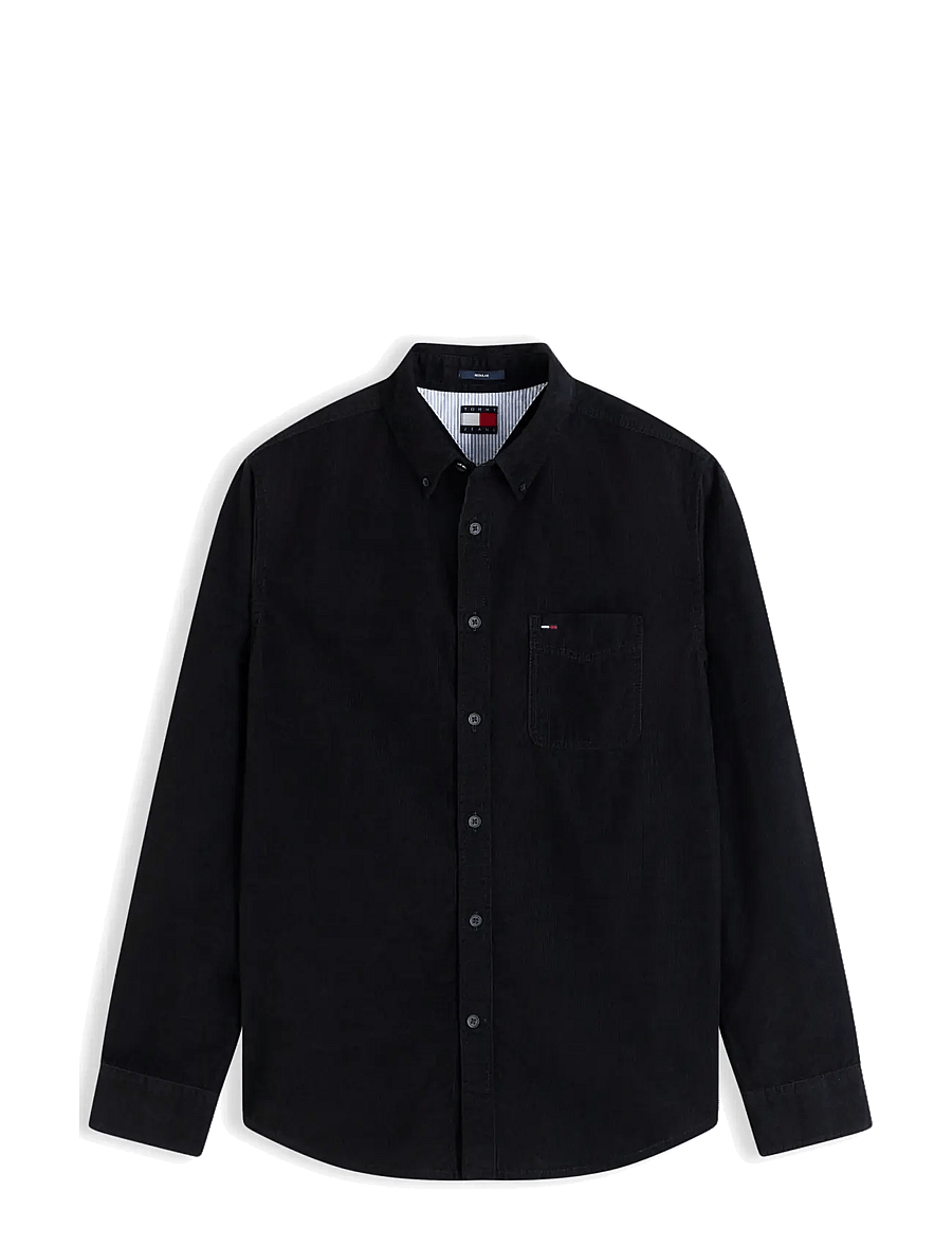 Tommy Jeans - TJM REG BABY CORDUROY SHIRT EXT - cordhemden - black - 1