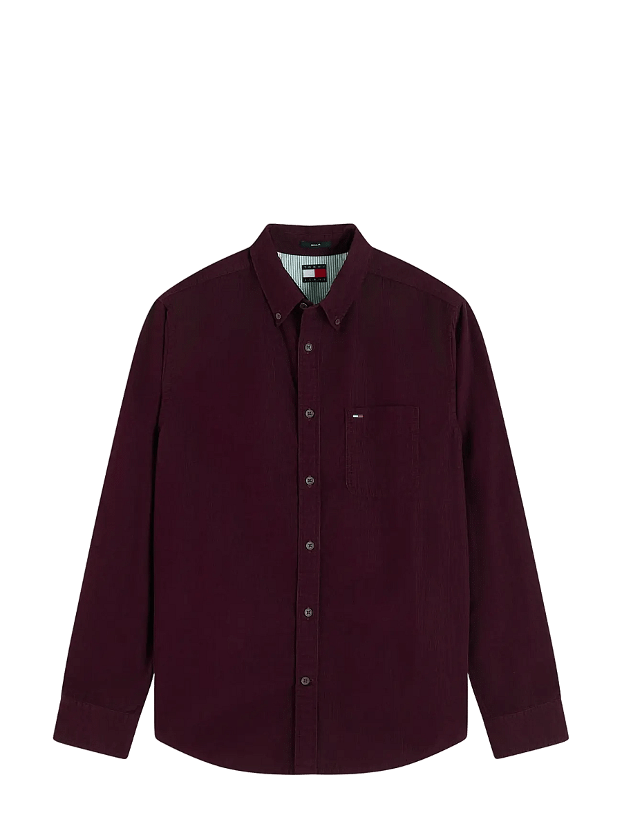 Tommy Jeans - TJM REG BABY CORDUROY SHIRT EXT - freizeithemden - calypso berry - 1