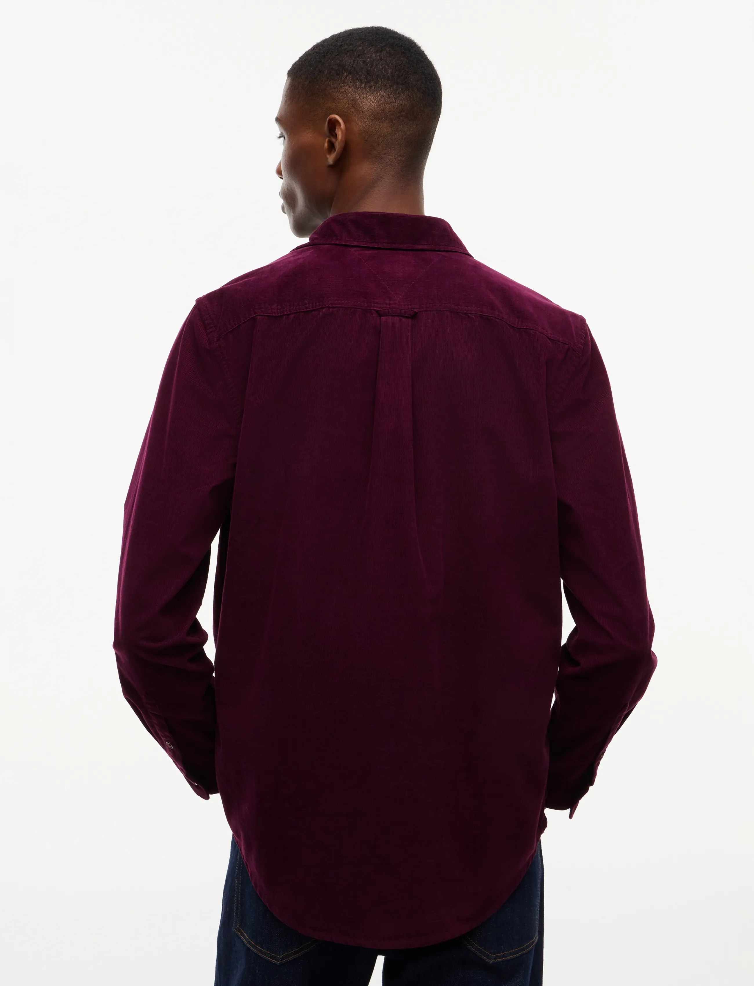 Tommy Jeans - TJM REG BABY CORDUROY SHIRT EXT - freizeithemden - calypso berry - 2