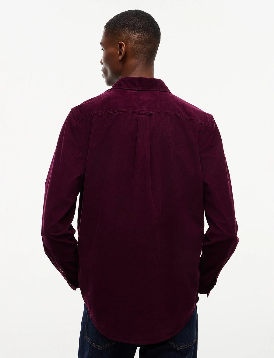 Tommy Jeans - TJM REG BABY CORDUROY SHIRT EXT - freizeithemden - calypso berry - 2