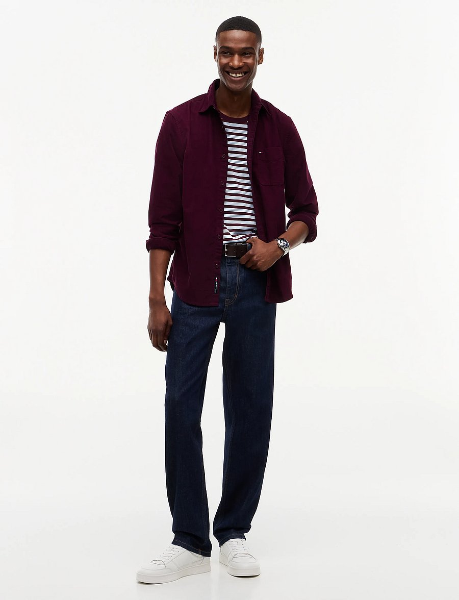 Tommy Jeans - TJM REG BABY CORDUROY SHIRT EXT - freizeithemden - calypso berry - 4