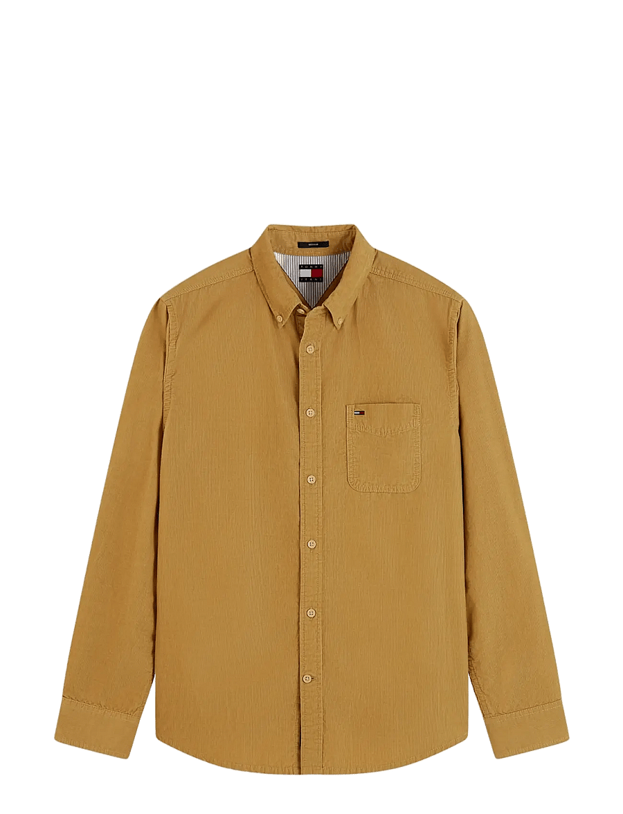 Tommy Jeans - TJM REG BABY CORDUROY SHIRT EXT - vabaajasärgid - sandy beige - 1