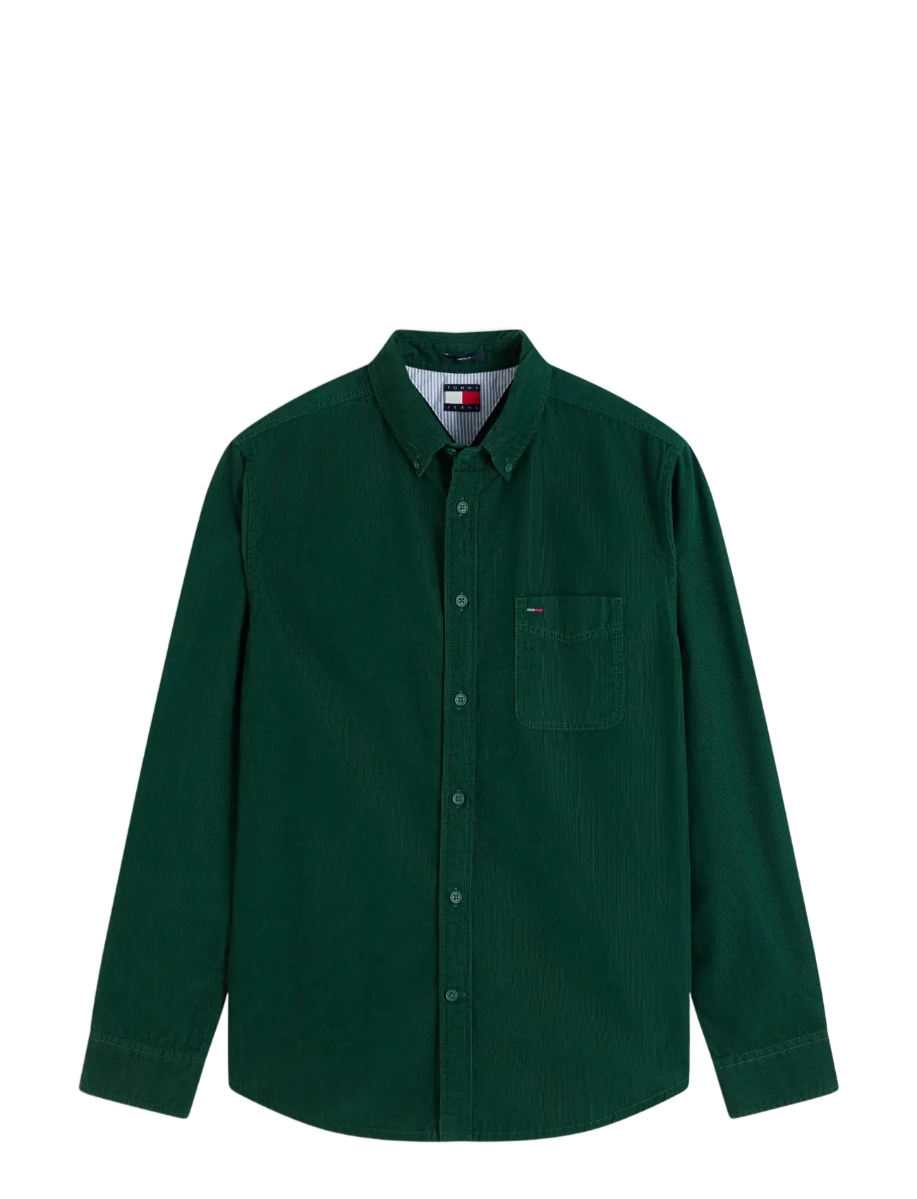 Tommy Jeans - TJM REG BABY CORDUROY SHIRT EXT - vabaajasärgid - velvet green - 1