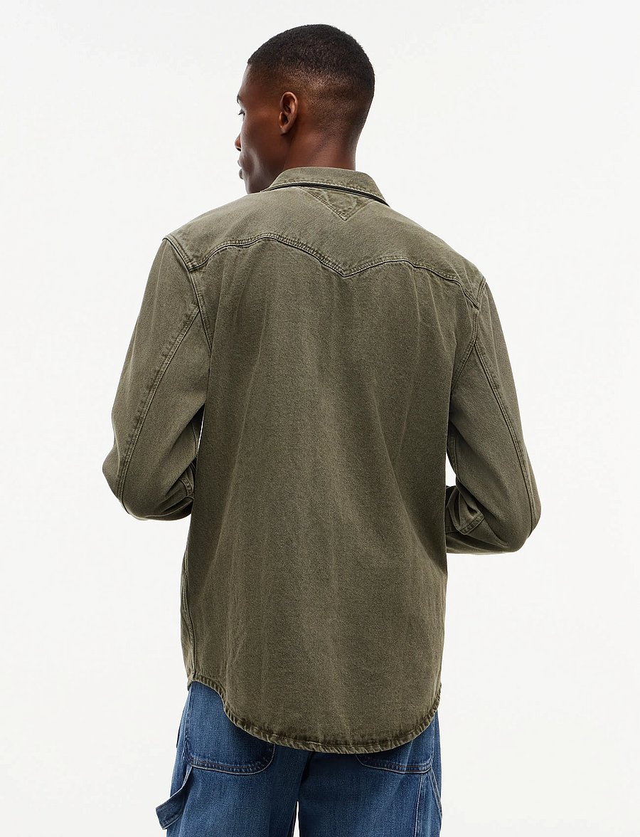 Tommy Jeans - TJM REG WASHED WESTERN SHIRT - casual skjortor - rocky mountain - 2