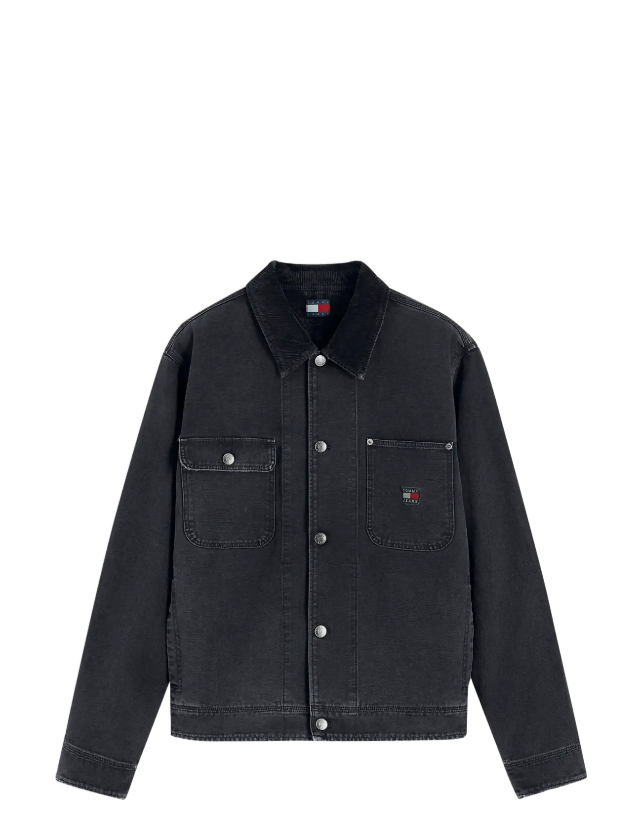 Tommy Jeans - TJM CORD COLLAR CANVAS OVS EXT - black - 1