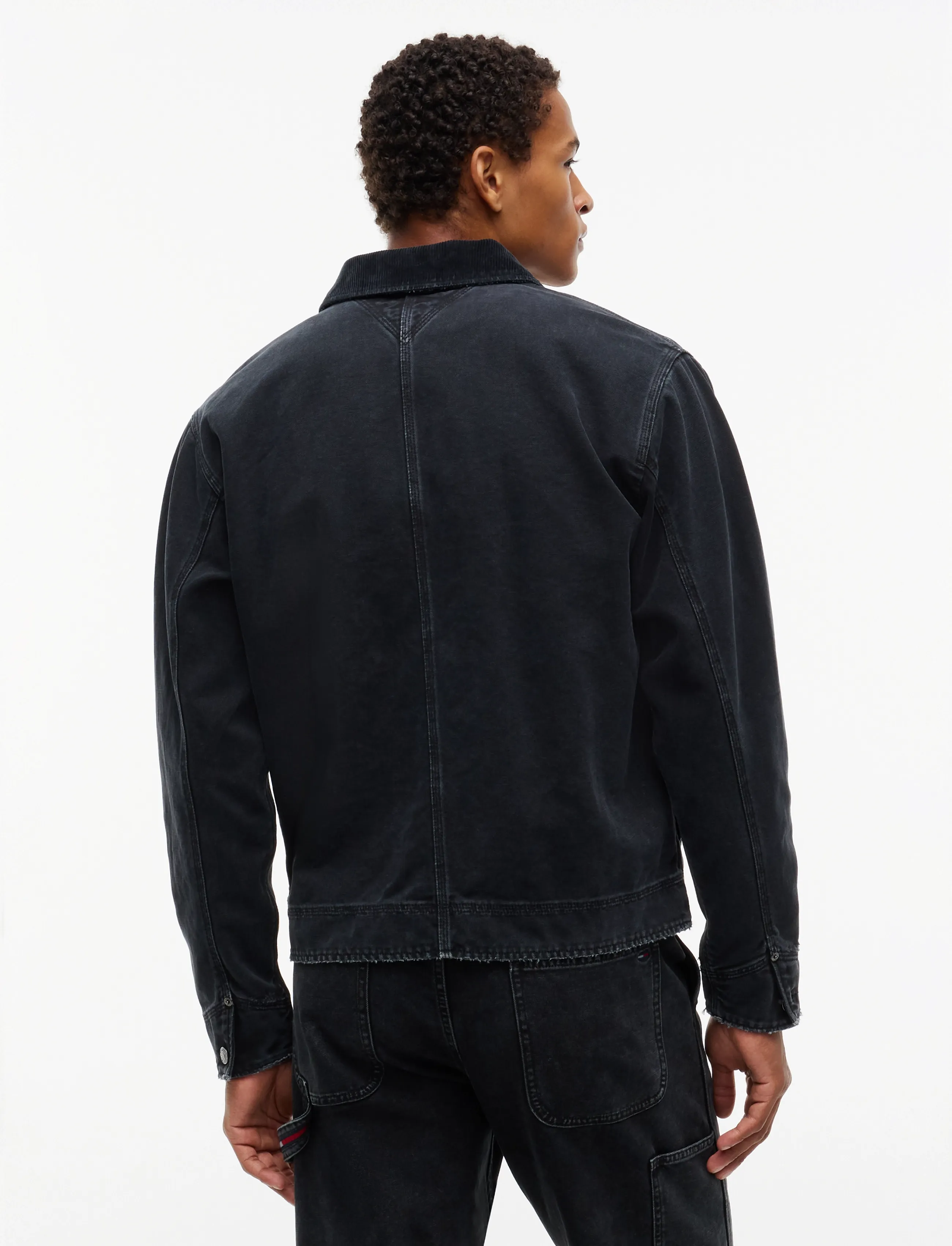 Tommy Jeans - TJM CORD COLLAR CANVAS OVS EXT - black - 2