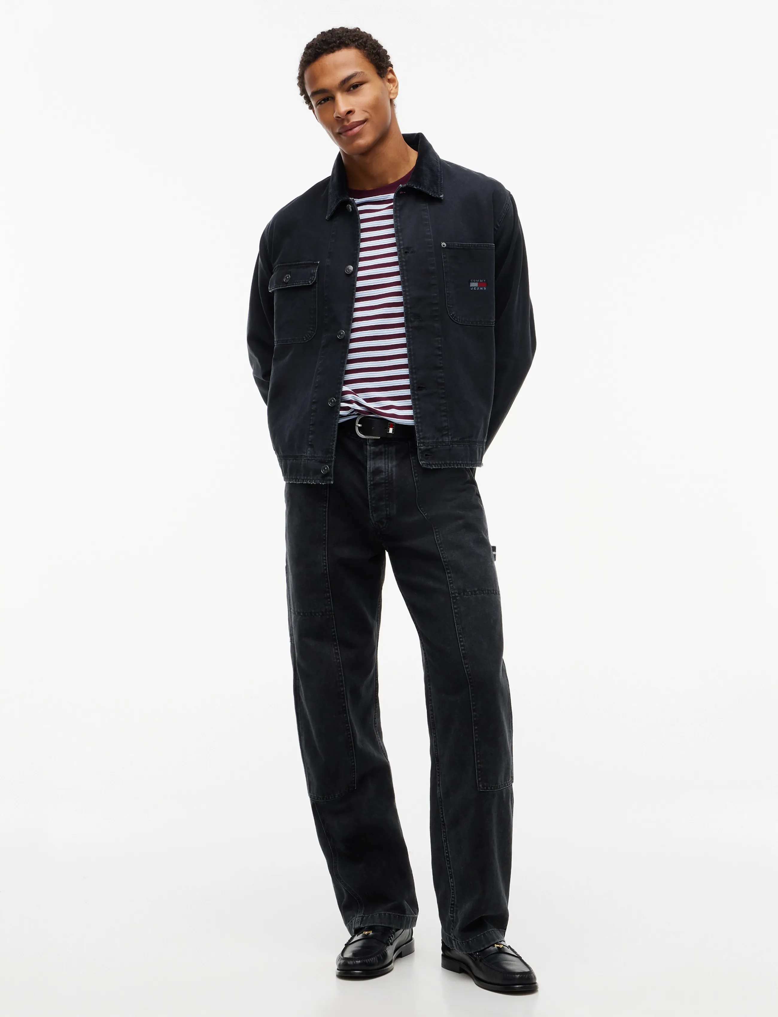 Tommy Jeans - TJM CORD COLLAR CANVAS OVS EXT - black - 4