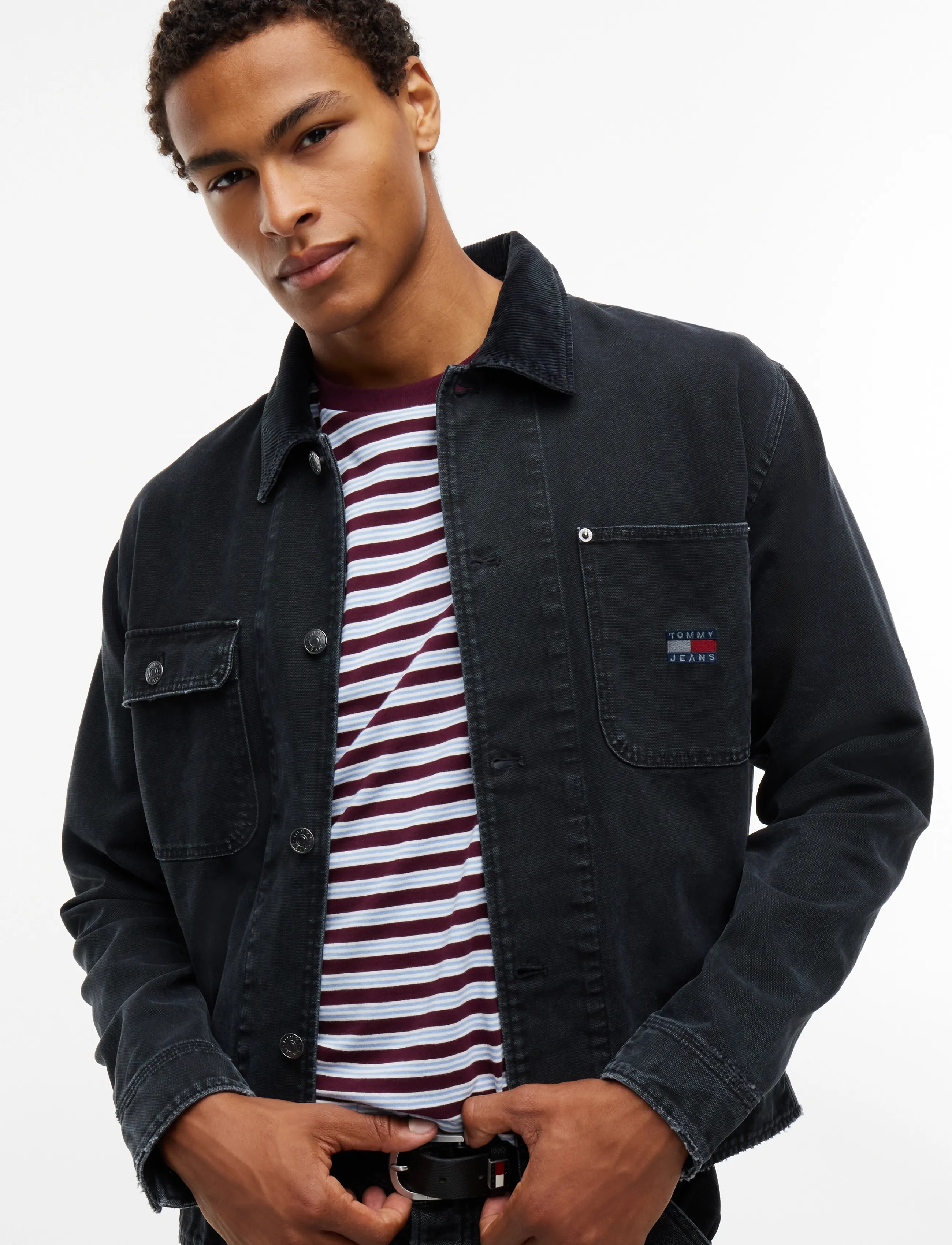 Tommy Jeans - TJM CORD COLLAR CANVAS OVS EXT - black - 5