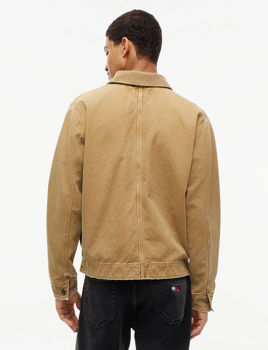 Tommy Jeans - TJM CORD COLLAR CANVAS OVS EXT - ungefütterte denimjacken - sandy beige - 2