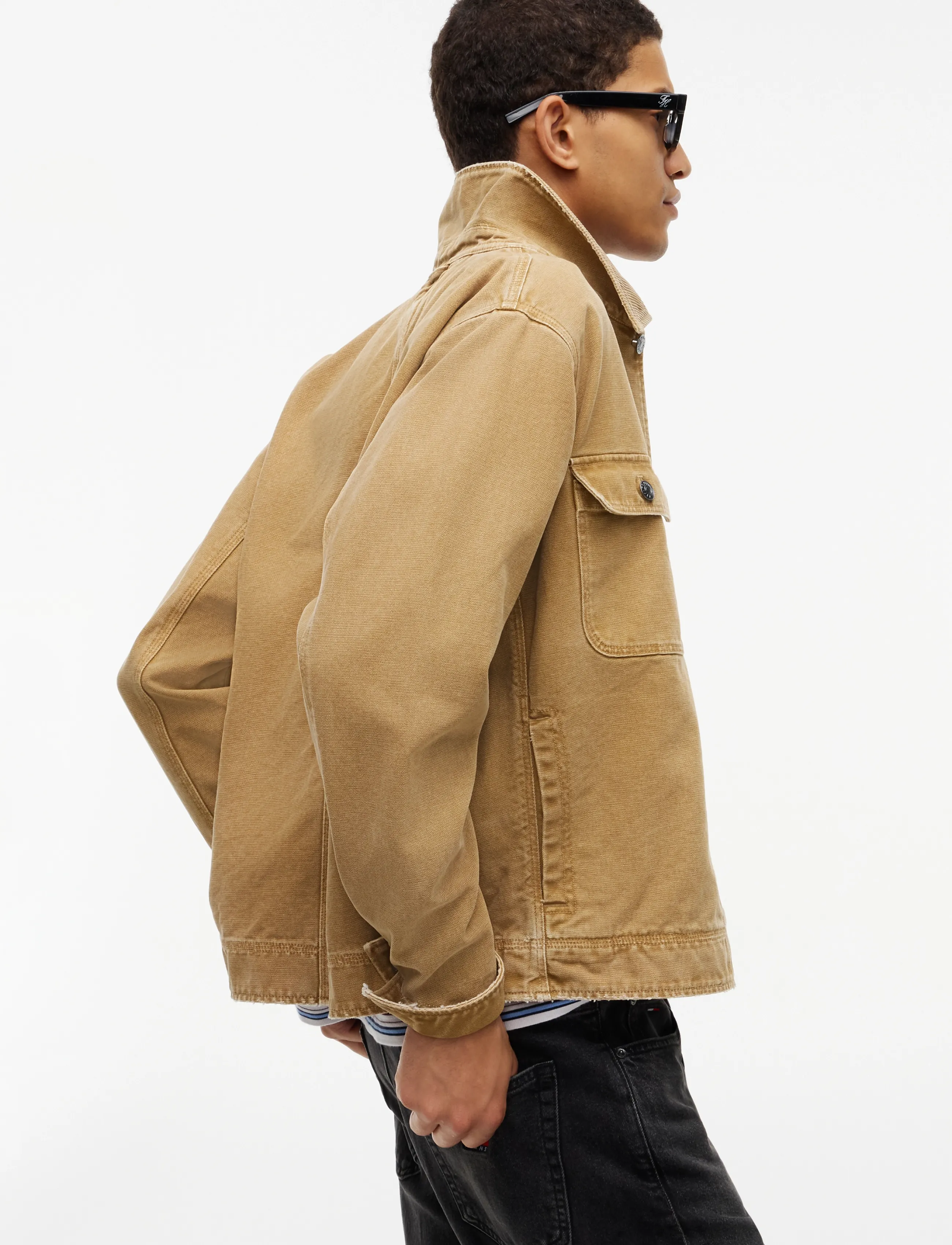 Tommy Jeans - TJM CORD COLLAR CANVAS OVS EXT - sandy beige - 3