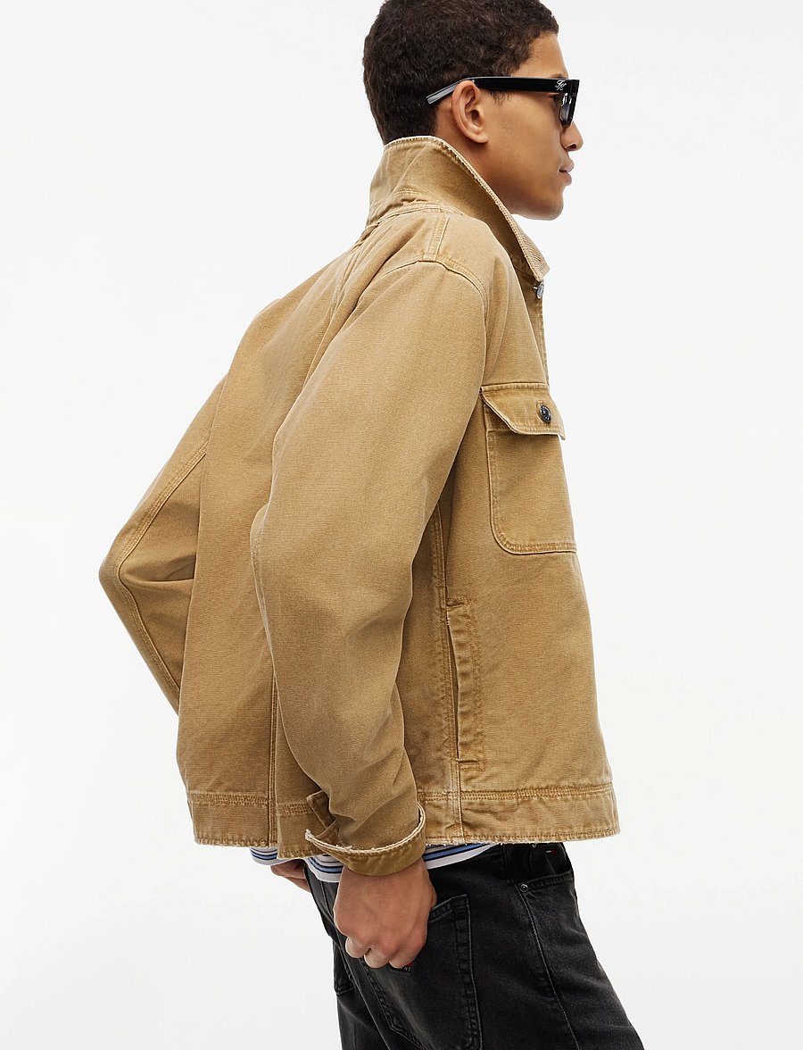 Tommy Jeans - TJM CORD COLLAR CANVAS OVS EXT - ungefütterte denimjacken - sandy beige - 3