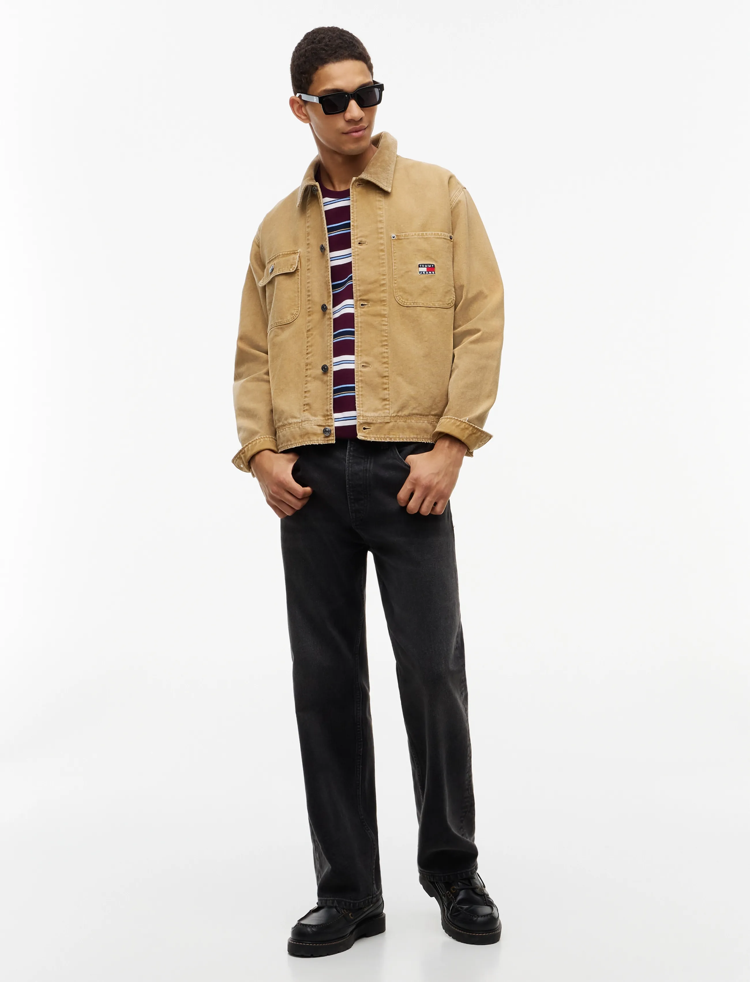 Tommy Jeans - TJM CORD COLLAR CANVAS OVS EXT - sandy beige - 4