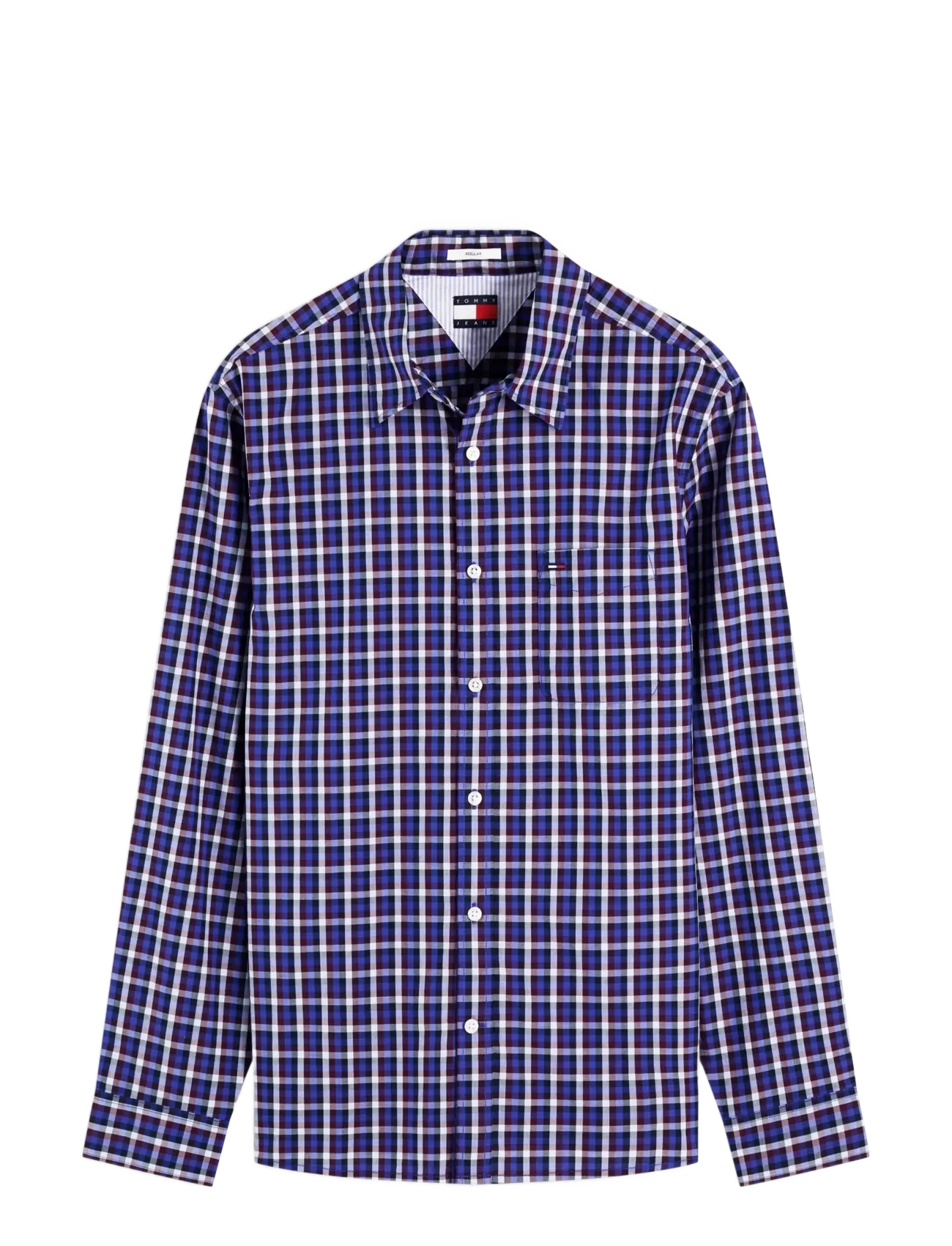 Tommy Jeans TJM REG POPLIN PATTERN SHIRT - Tommy Hilfiger - DEEP MARINE SMALL CHECK / navy