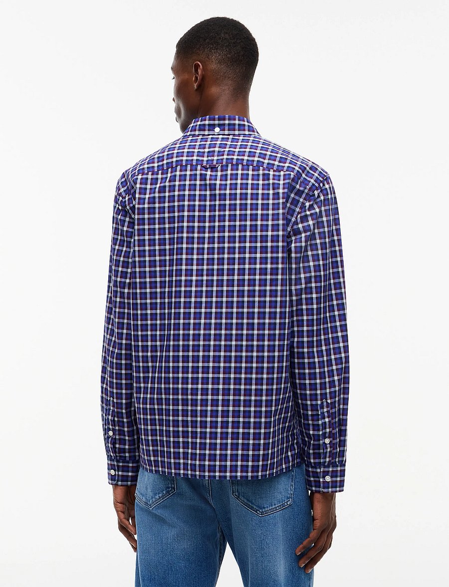 Tommy Jeans - TJM REG POPLIN PATTERN SHIRT - checkered shirts - deep marine small check - 2