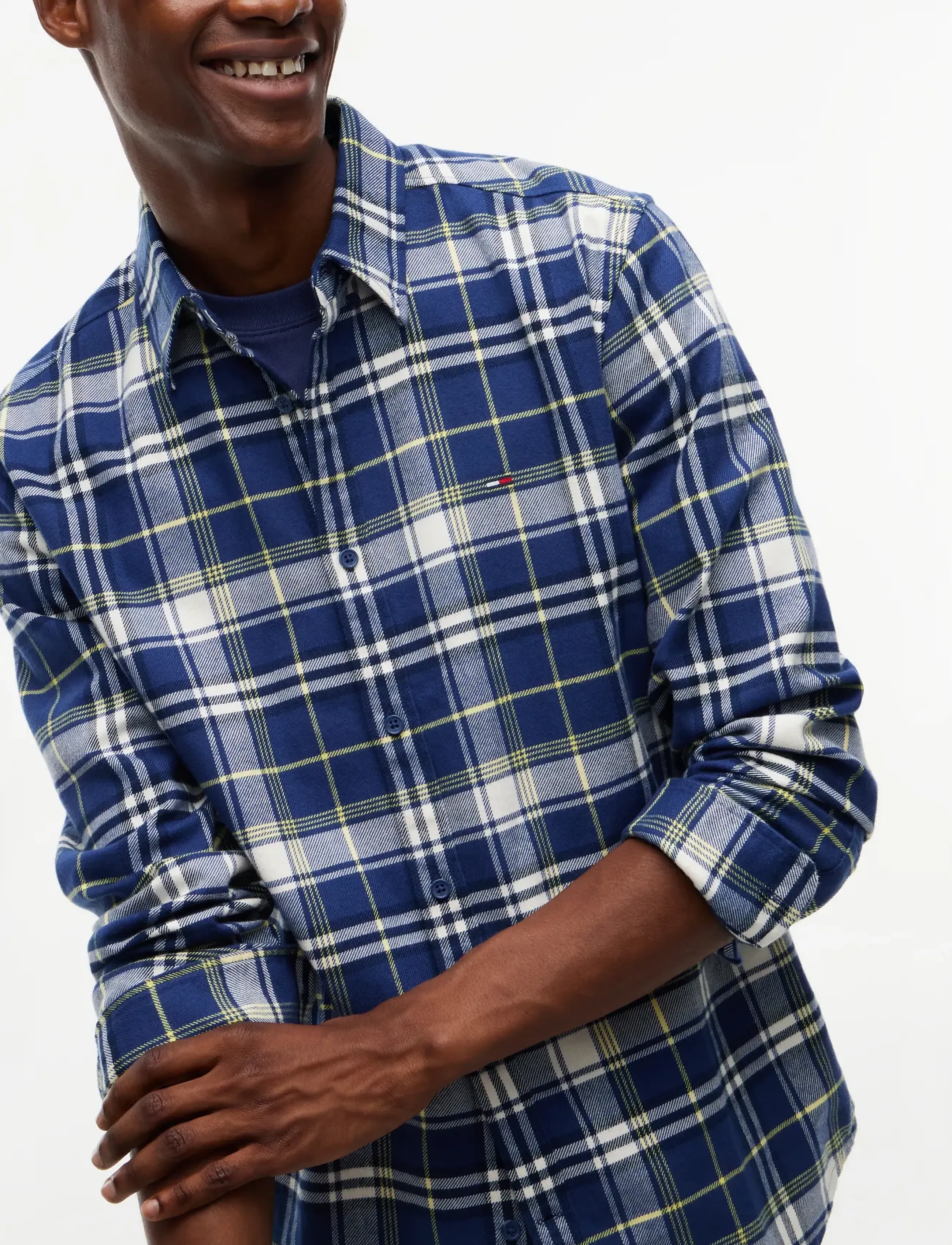 Tommy Jeans - TJM REG FLANNEL CHECK SHIRT EXT - karierte hemden - basic navy check - 3