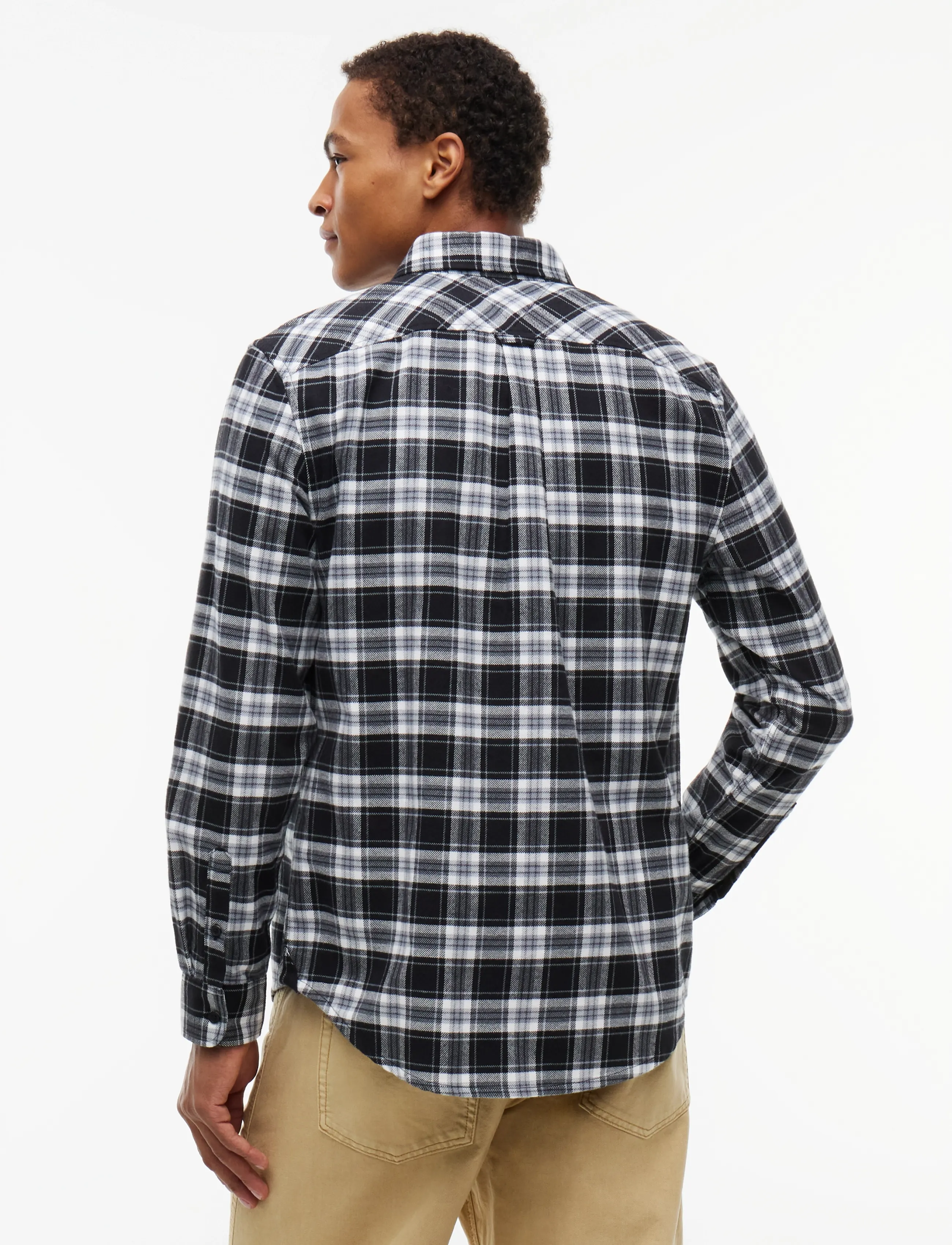 Tommy Jeans - TJM REG FLANNEL CHECK SHIRT EXT - checkered shirts - black check - 2