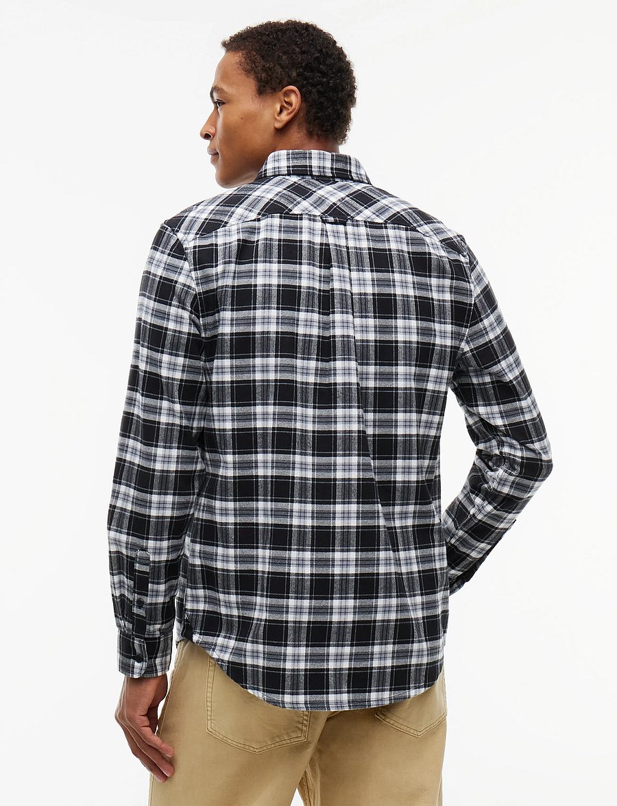 Tommy Jeans - TJM REG FLANNEL CHECK SHIRT EXT - checkered shirts - black check - 2