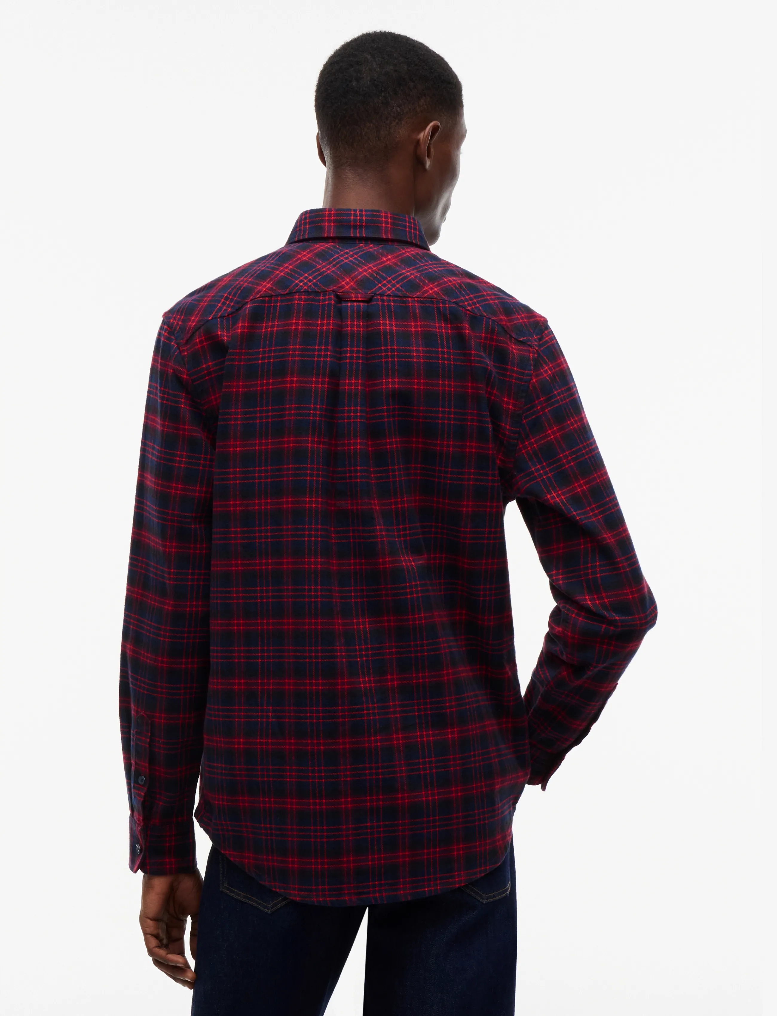 Tommy Jeans - TJM REG FLANNEL CHECK SHIRT EXT - checkered shirts - fierce red check - 2