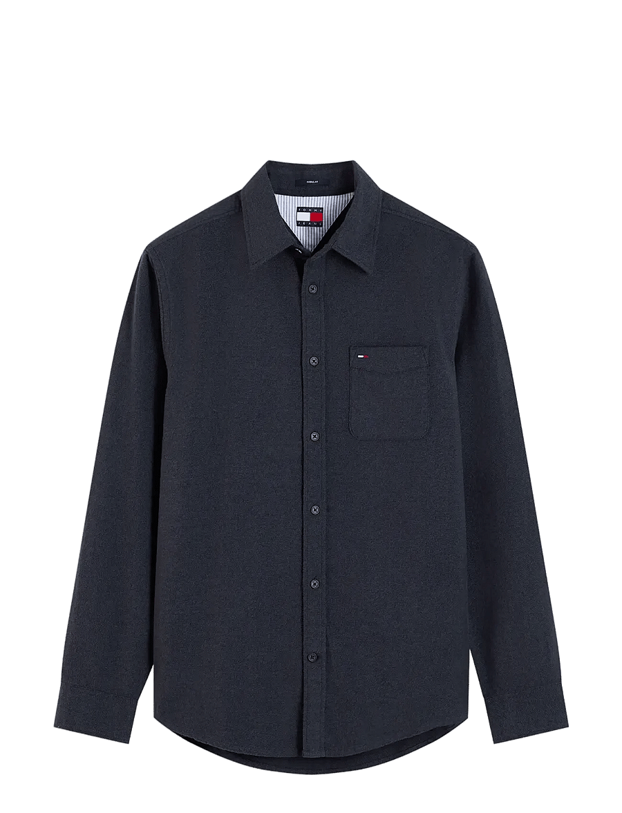 Tommy Jeans - TJM REG FLANNEL SHIRT EXT - flanell-hemden - black - 0
