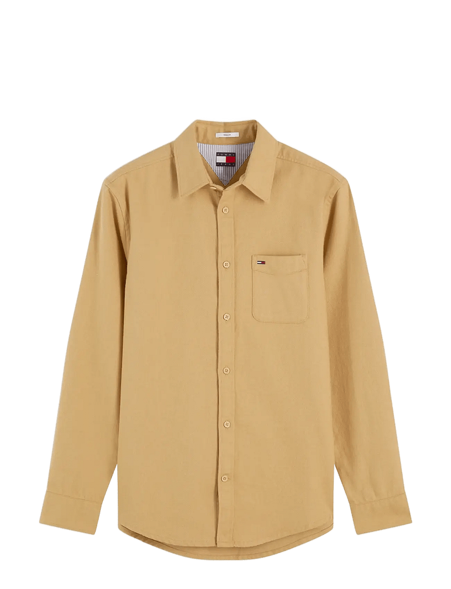 Tommy Jeans - TJM REG FLANNEL SHIRT EXT - flanellsärgid - sandy beige - 1