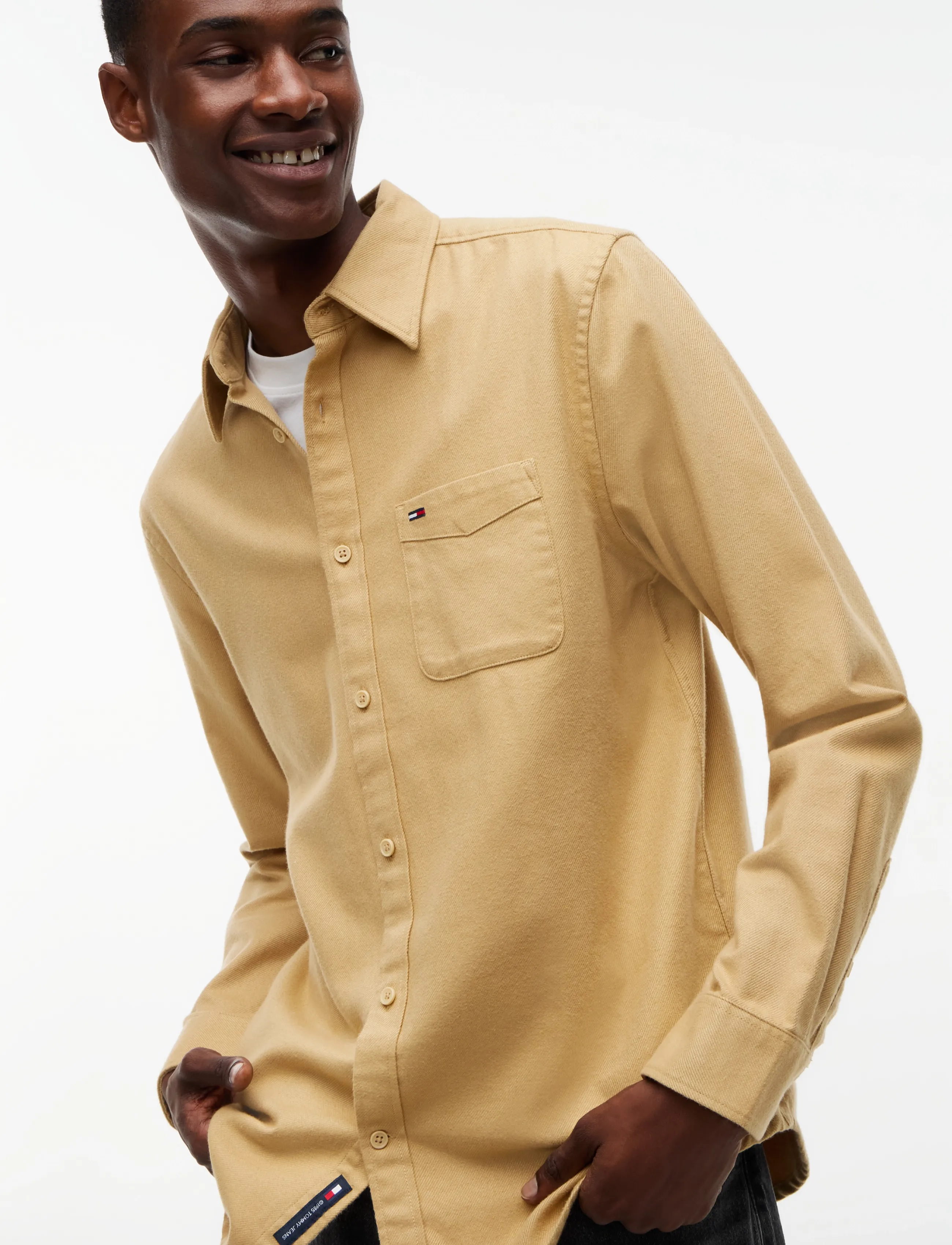 Tommy Jeans - TJM REG FLANNEL SHIRT EXT - flanellsärgid - sandy beige - 3