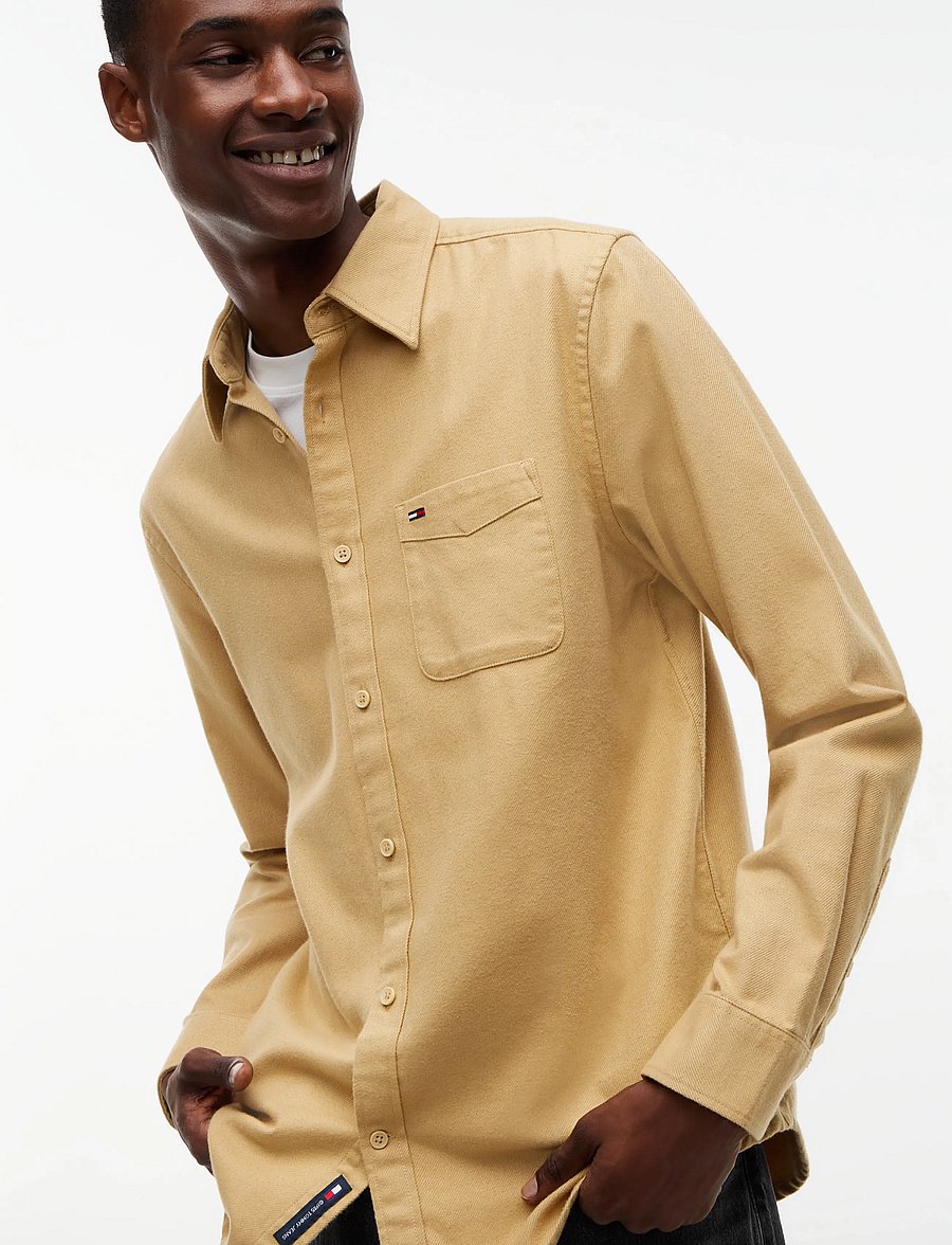Tommy Jeans - TJM REG FLANNEL SHIRT EXT - flanellsärgid - sandy beige - 3