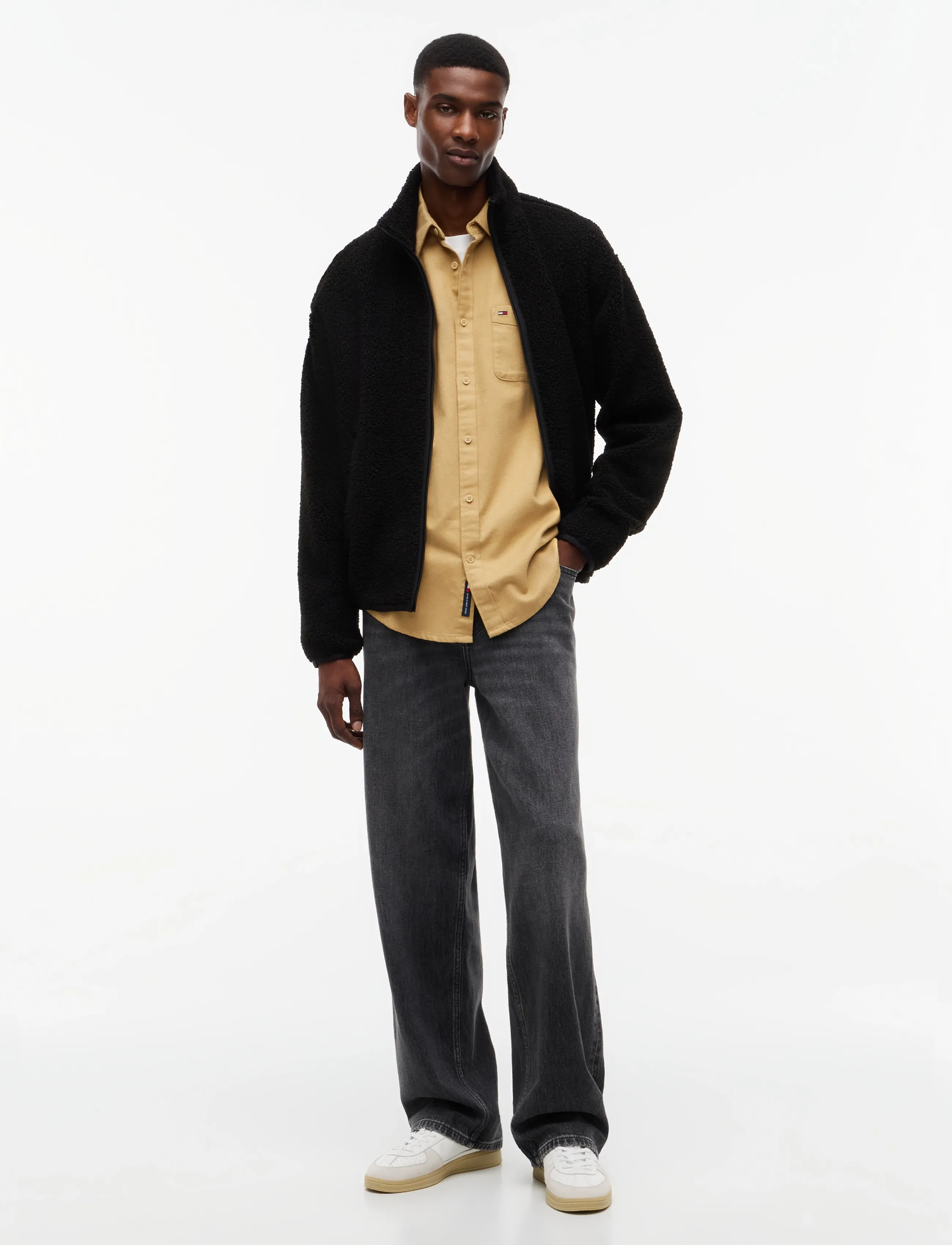 Tommy Jeans - TJM REG FLANNEL SHIRT EXT - flanellsärgid - sandy beige - 4
