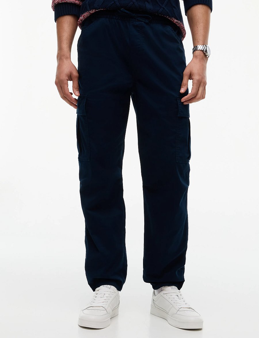 Tommy Jeans - TJM SONNY STRETCH CARGO JOG PANT - cargohosen - dark blue - 0