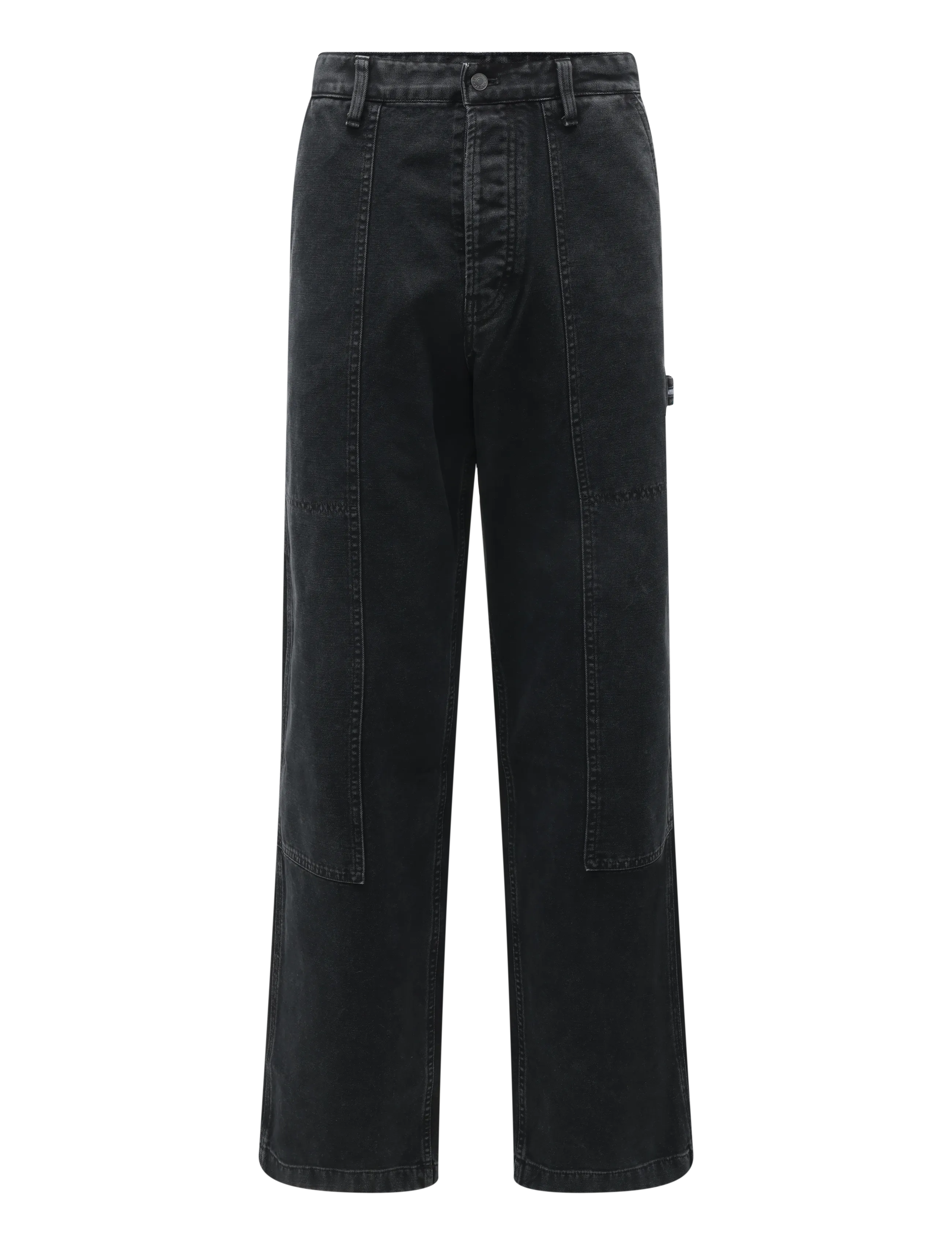 Tommy Jeans TJM JAIMIE CARPENTER PANT - Shoppa efter stil - BLACK / black