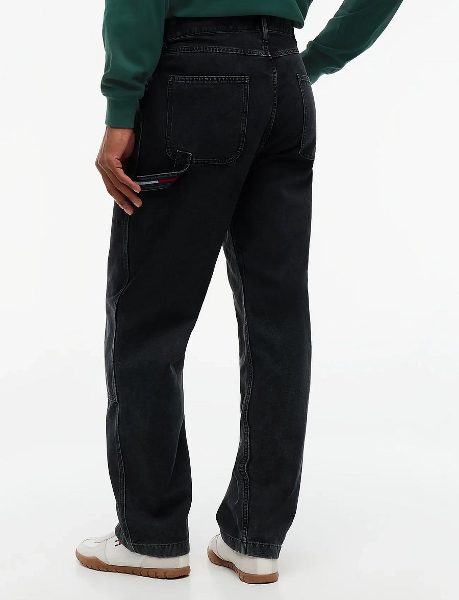 Tommy Jeans - TJM JAIMIE CARPENTER PANT - weite jeans - black - 3