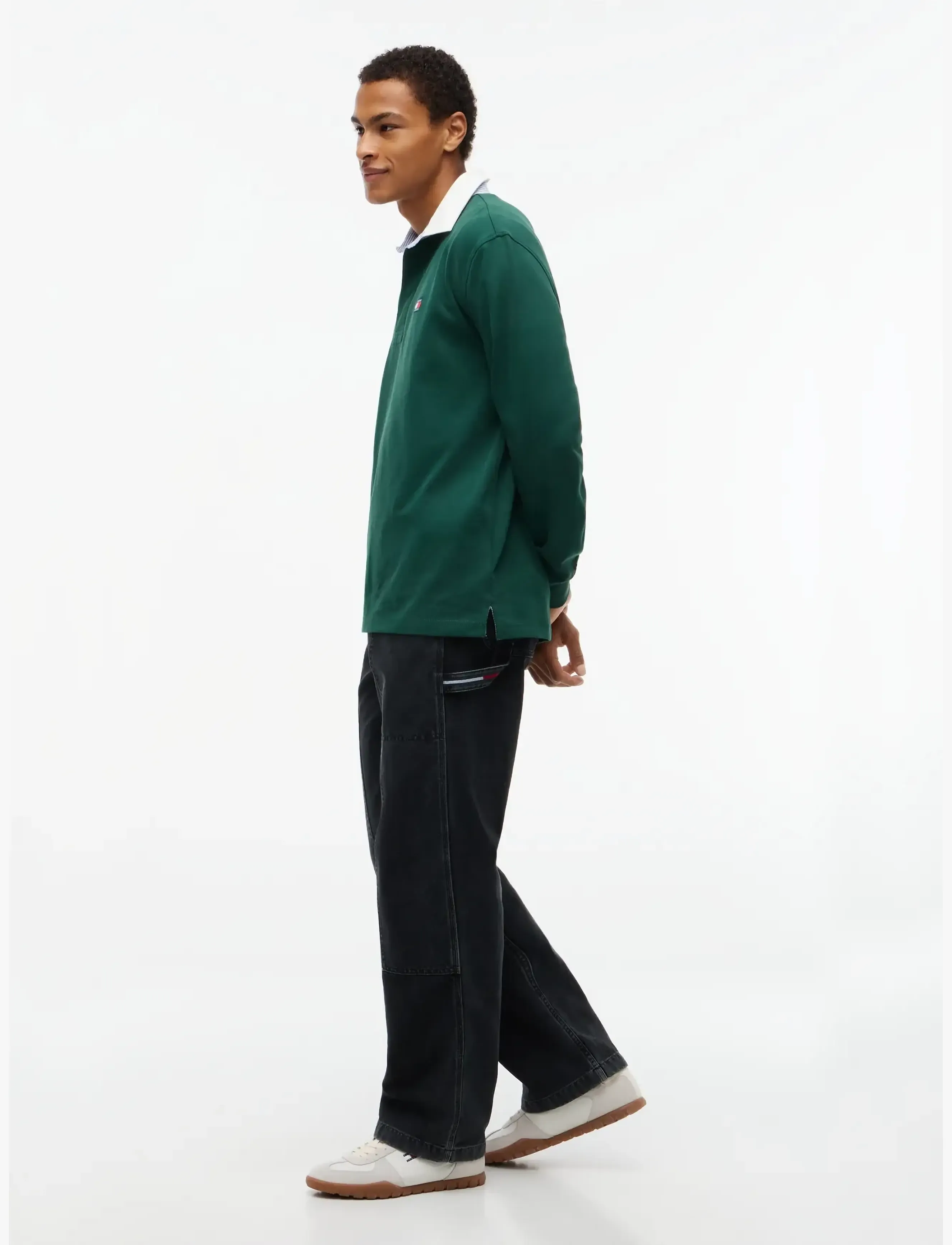 Tommy Jeans - TJM JAIMIE CARPENTER PANT - weite jeans - black - 5