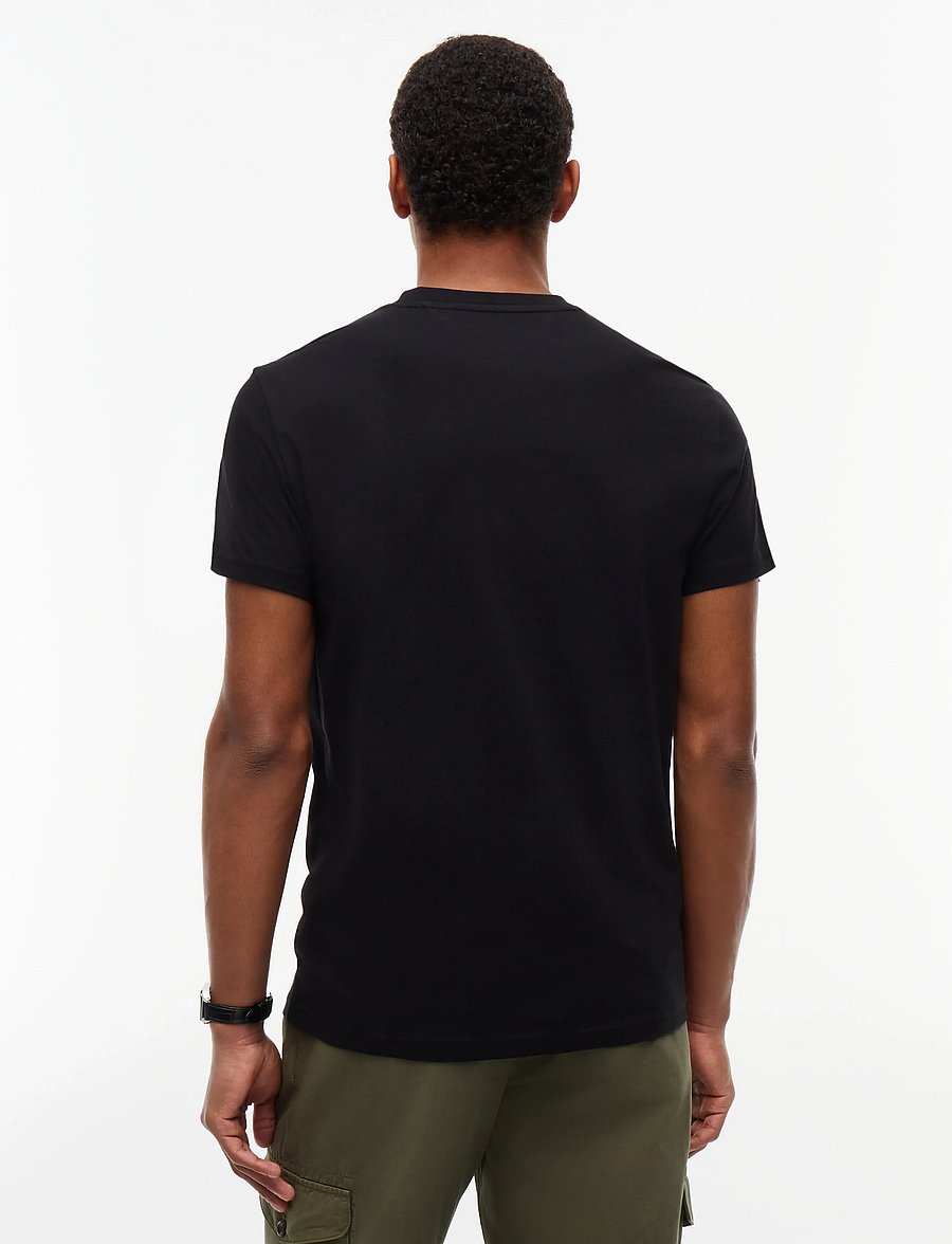 Tommy Jeans - TJM SLIM SIGNATURE CHEST TEE EXT - lühikeste varrukatega t-särgid - black - 2