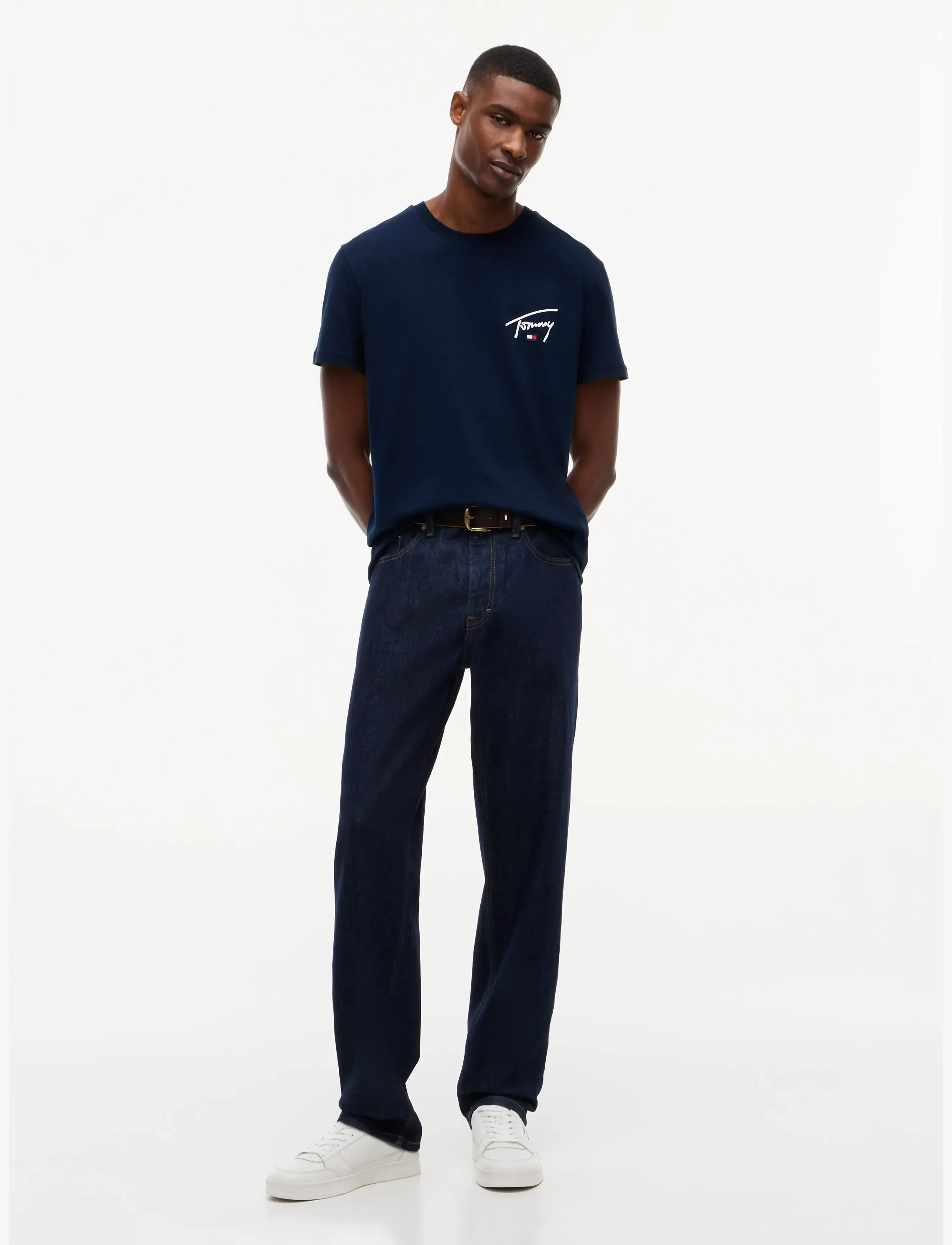 Tommy Jeans - TJM SLIM SIGNATURE CHEST TEE EXT - dark blue - 4