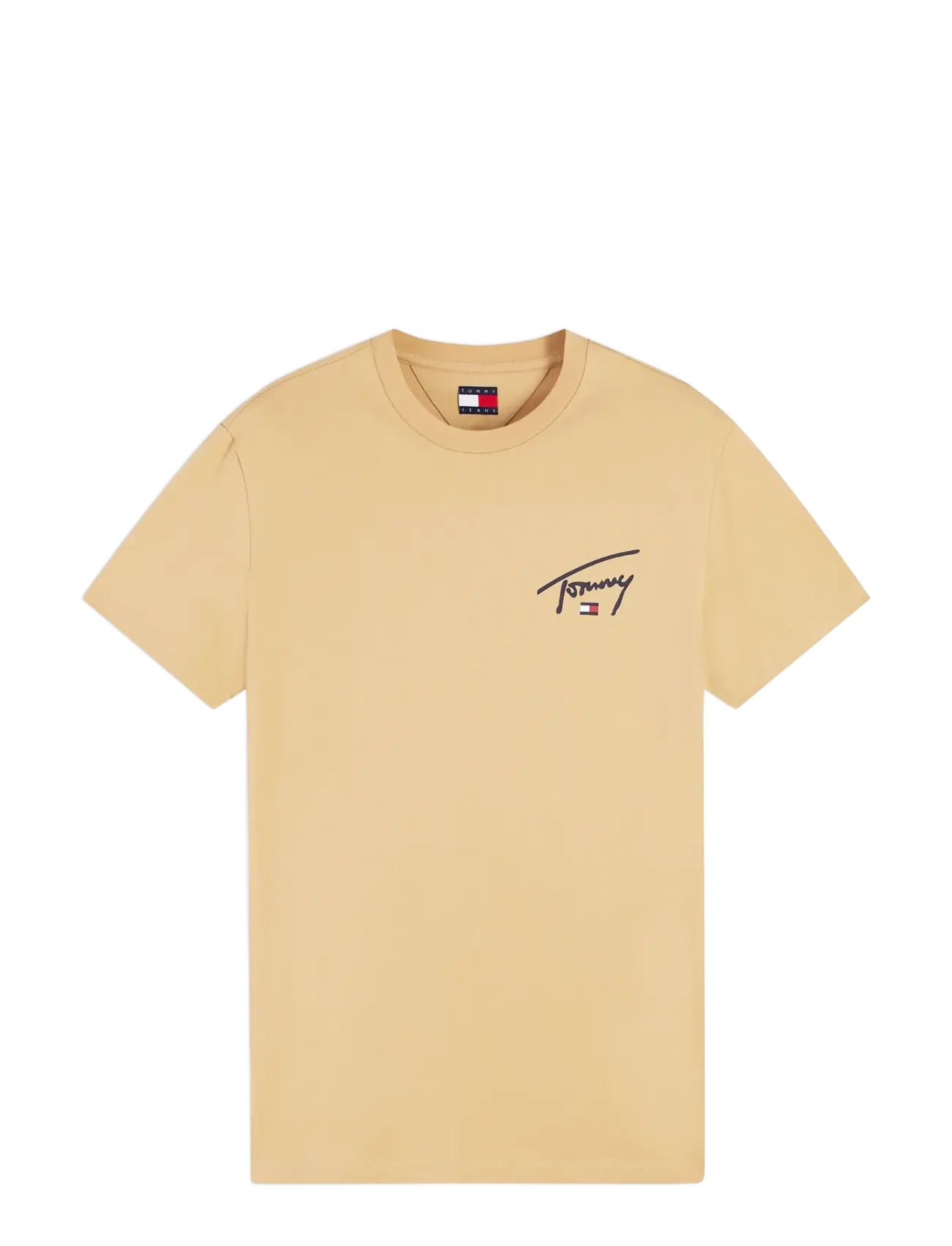 Tommy Jeans - TJM SLIM SIGNATURE CHEST TEE EXT - sandy beige - 1
