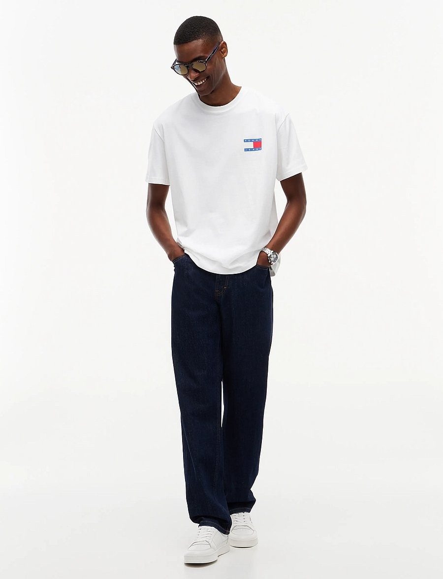 Tommy Jeans - TJM RLX VINTAGE TEE EXT - short-sleeved t-shirts - ecru - 4