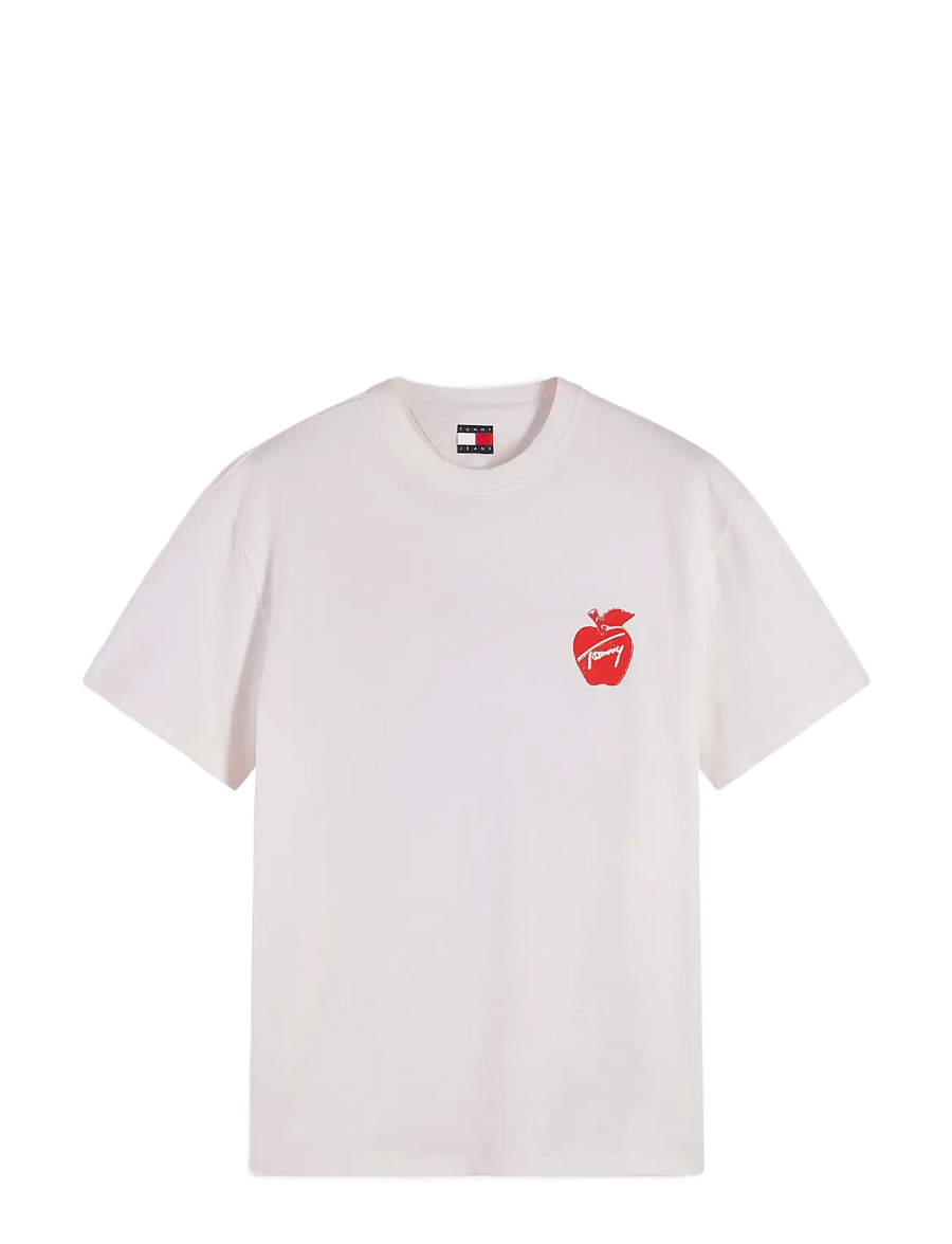 Tommy Jeans - TJM RLX VINTAGE TEE EXT - short-sleeved t-shirts - off white - 1