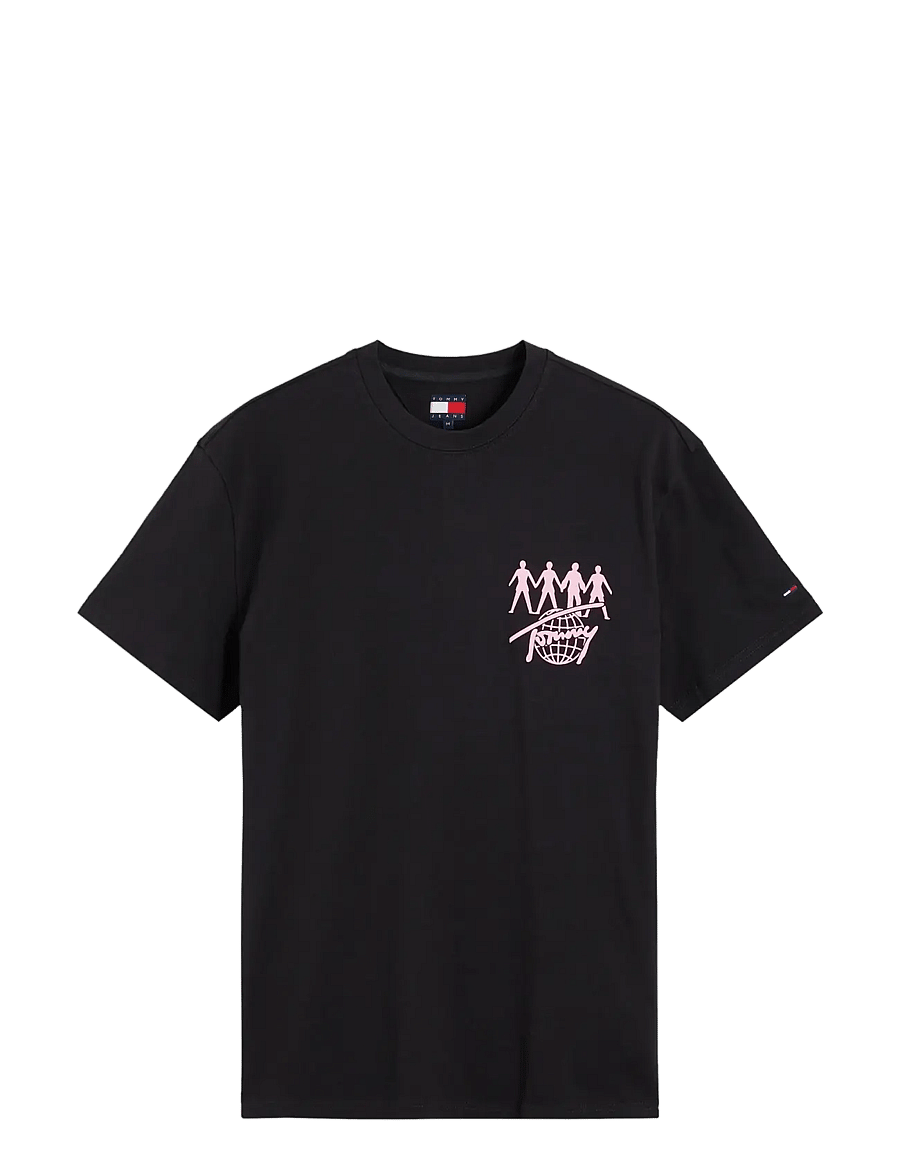 Tommy Jeans - TJM REG NYC NOVELTY TEE EXT - kortärmade t-shirts - black - 1