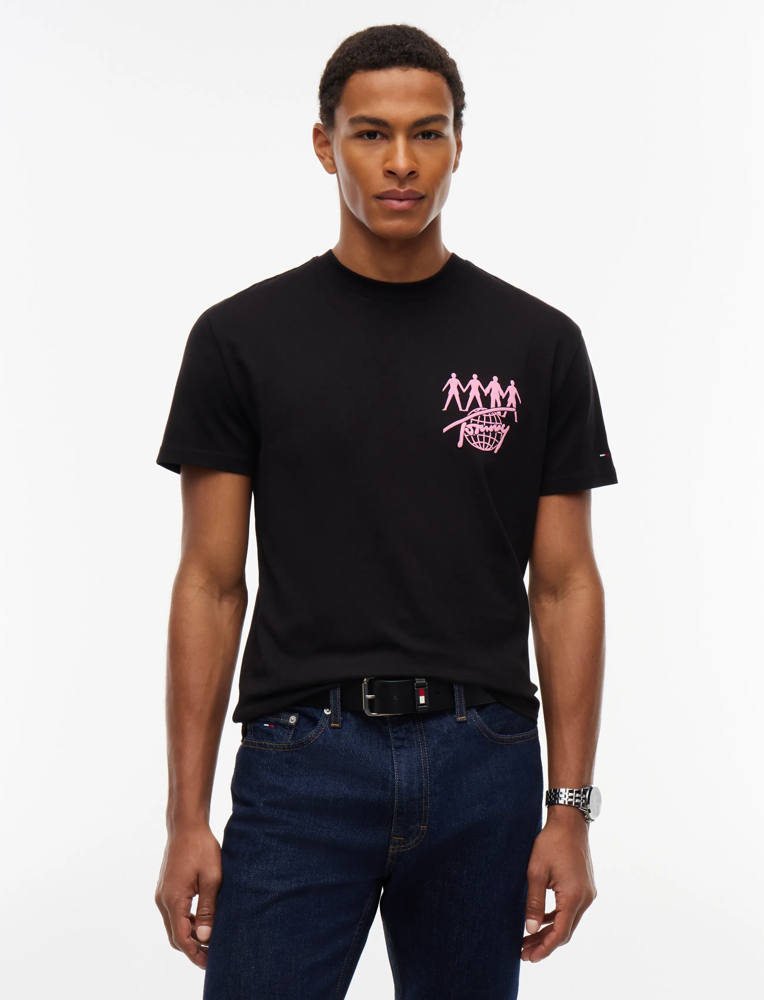 Tommy Jeans TJM REG NYC NOVELTY TEE EXT - Tommy Jeans - BLACK / black
