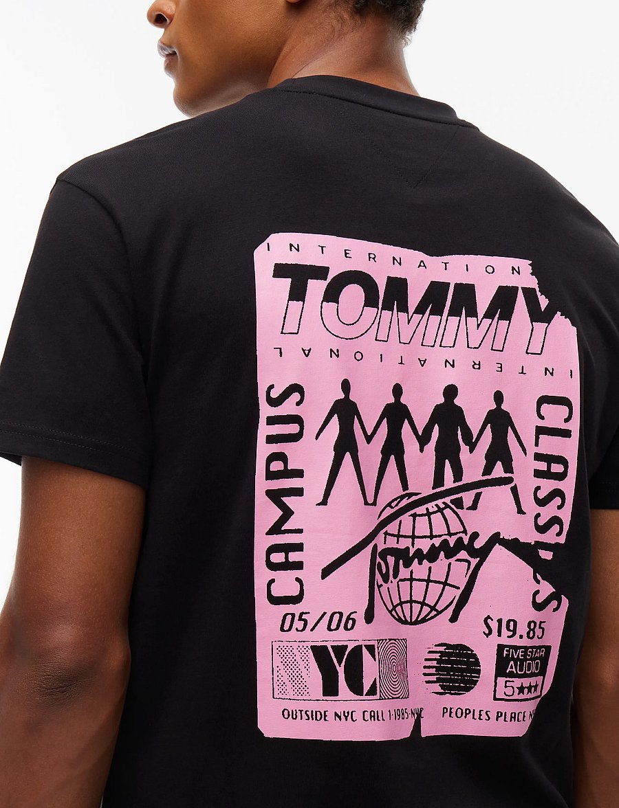 Tommy Jeans - TJM REG NYC NOVELTY TEE EXT - kortärmade t-shirts - black - 3