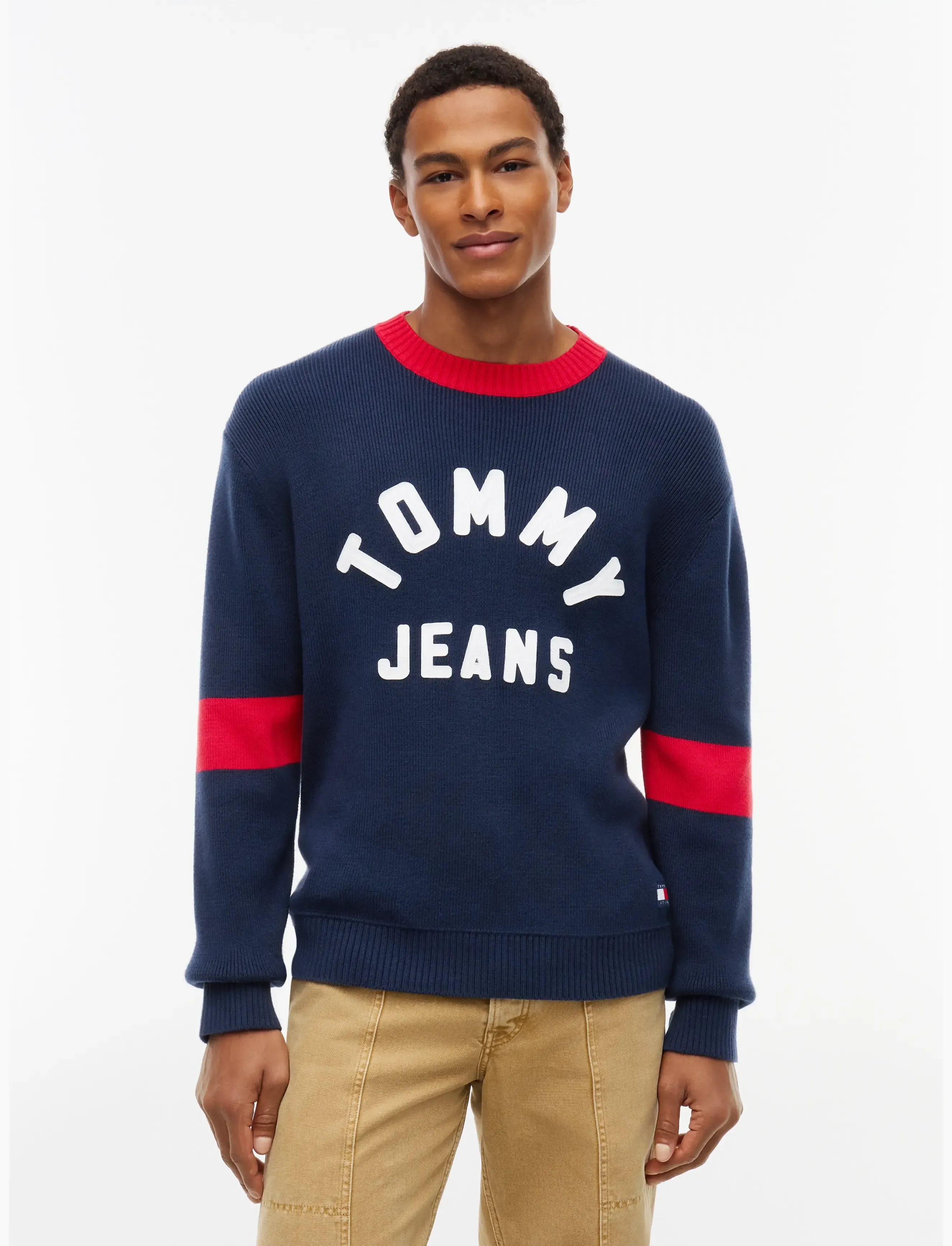 Tommy Jeans - TJM REG NEW CLASSICS SWEATER EXT - Ümara kaelusega - dark blue - 0