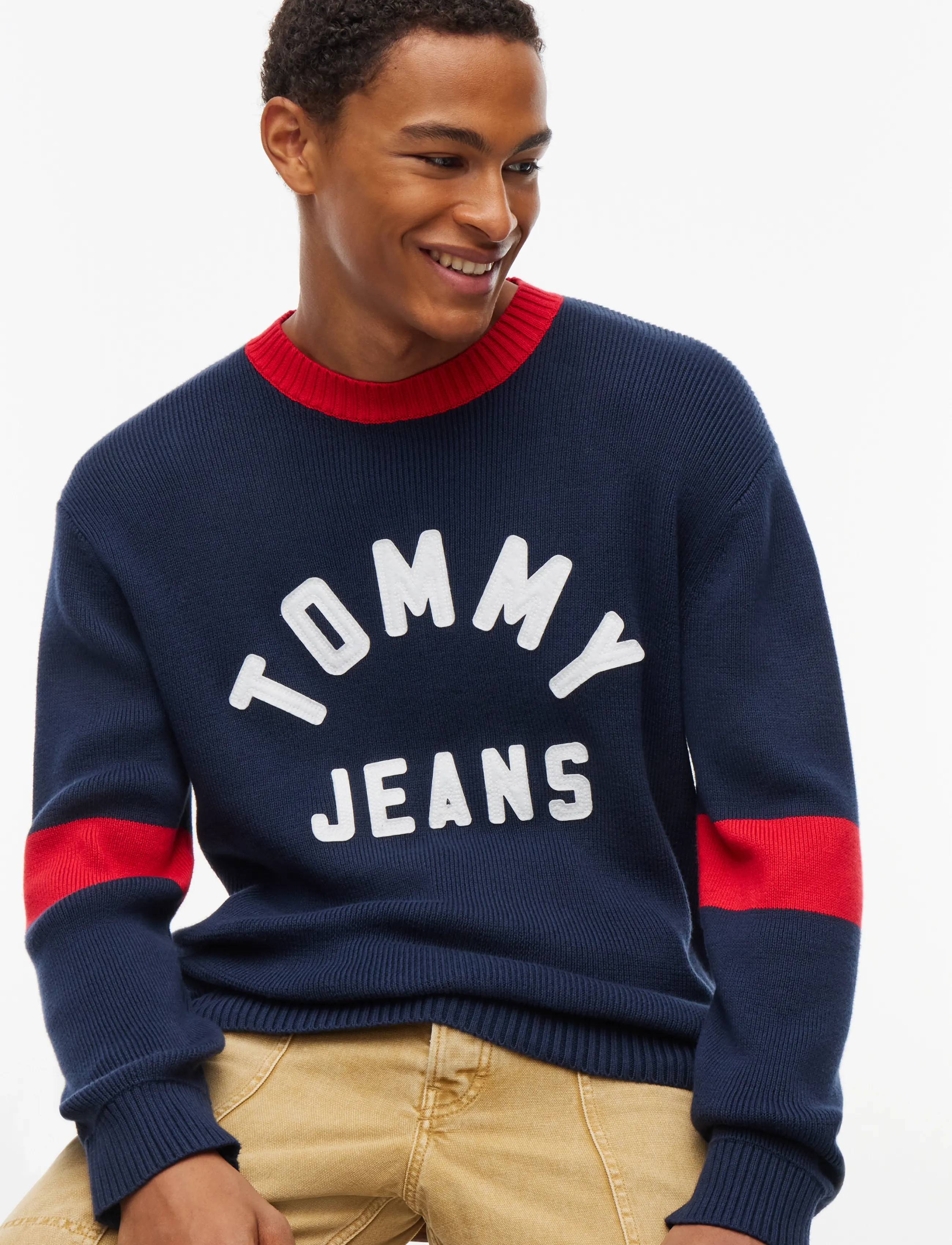 Tommy Jeans - TJM REG NEW CLASSICS SWEATER EXT - Ümara kaelusega - dark blue - 3