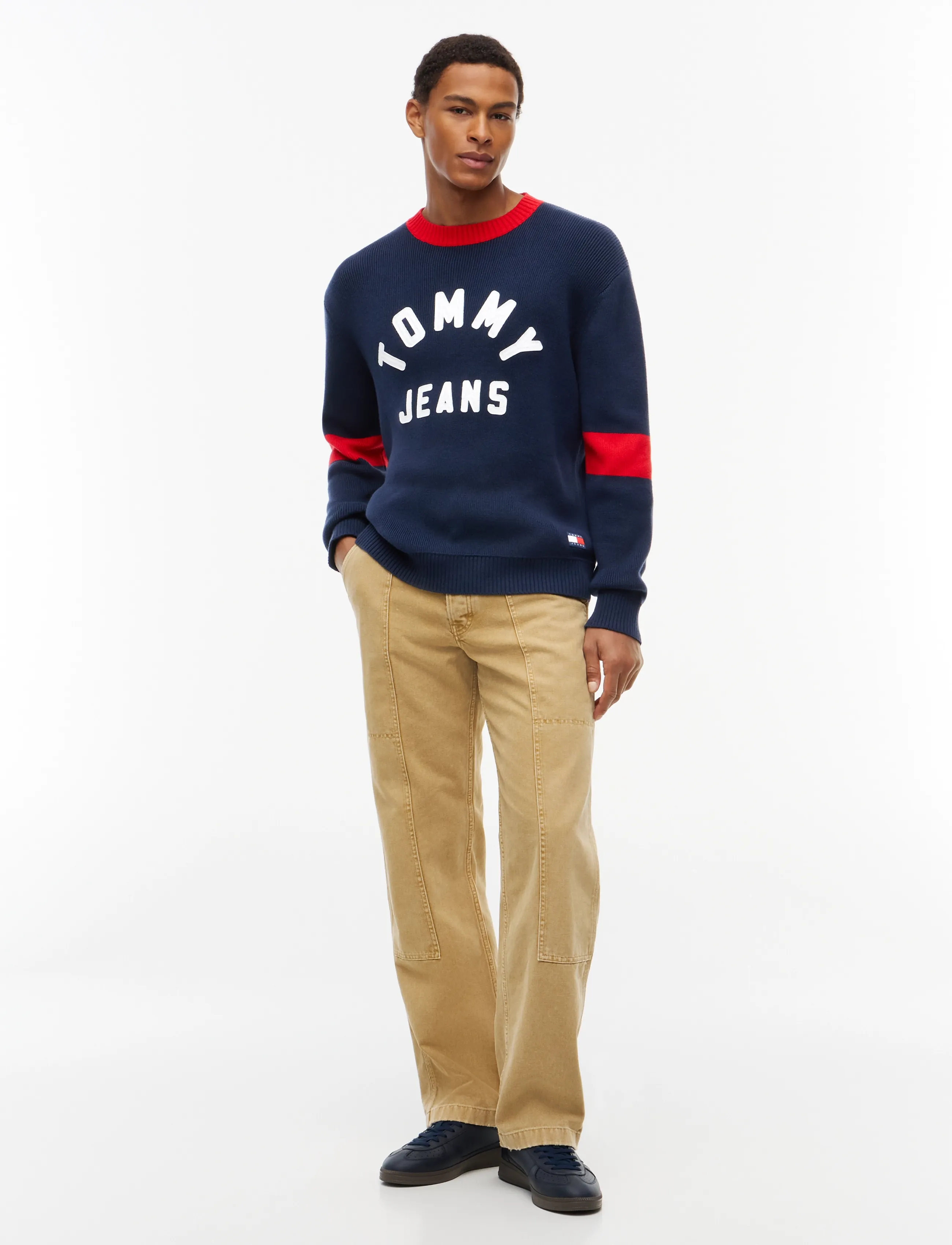 Tommy Jeans - TJM REG NEW CLASSICS SWEATER EXT - Ümara kaelusega - dark blue - 4
