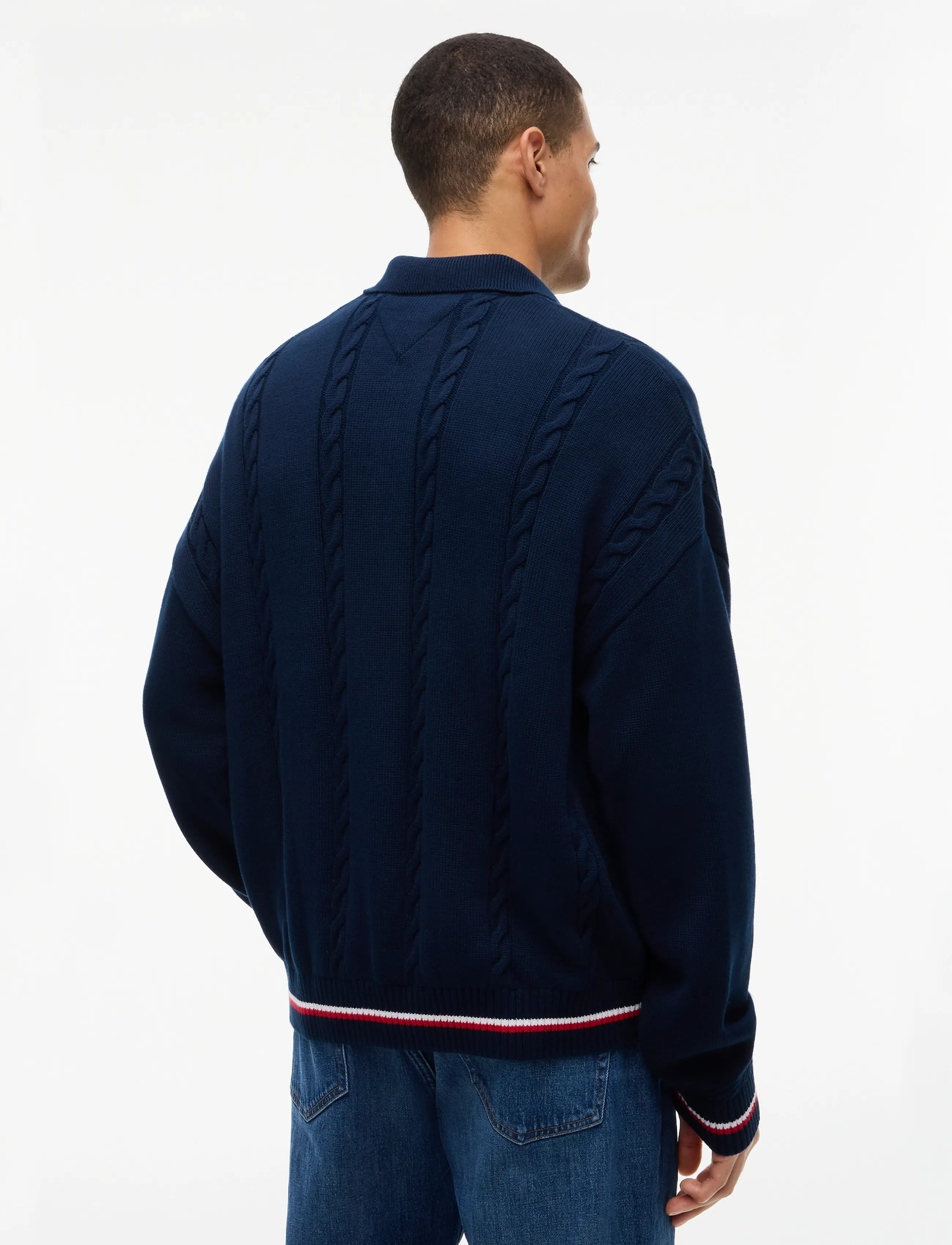 Tommy Jeans - TJM RLX CABLE KNITTED CARDIGAN - dark blue - 2