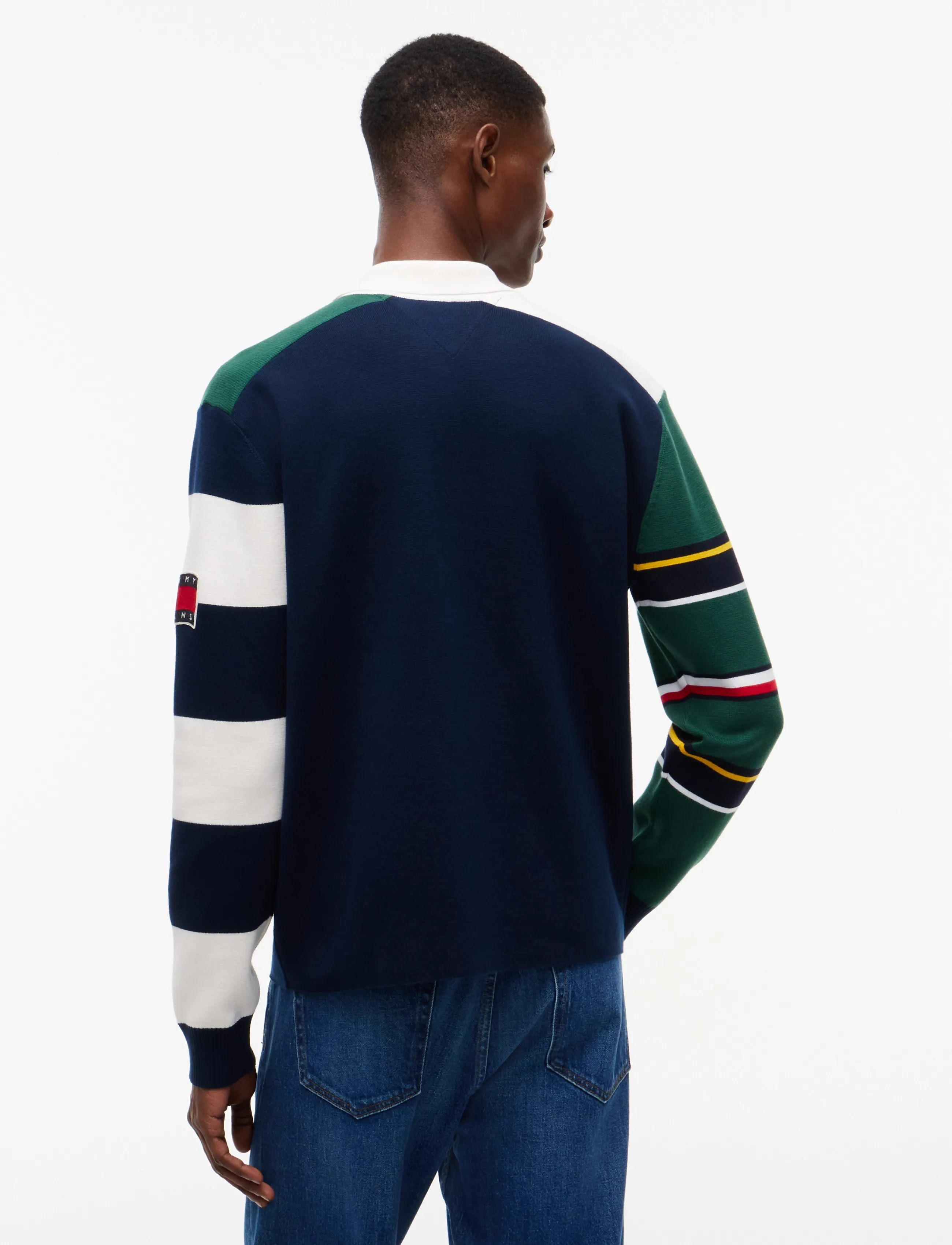 Tommy Jeans - TJM REG TOMMY KNITTED RUGBY EXT - dark blue multi - 2