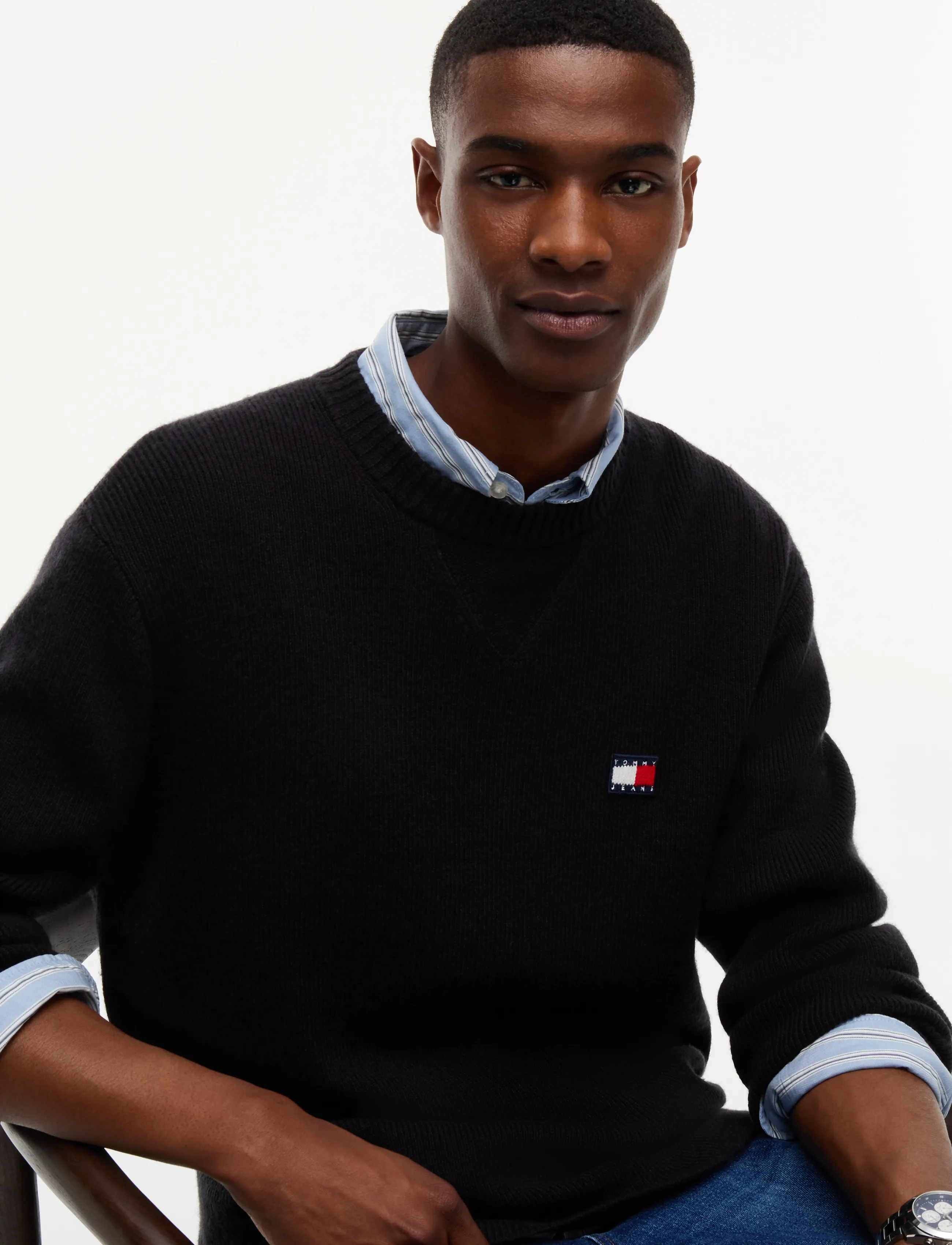 Tommy Jeans - TJM REG WOOL MIX SWEATER - black - 3